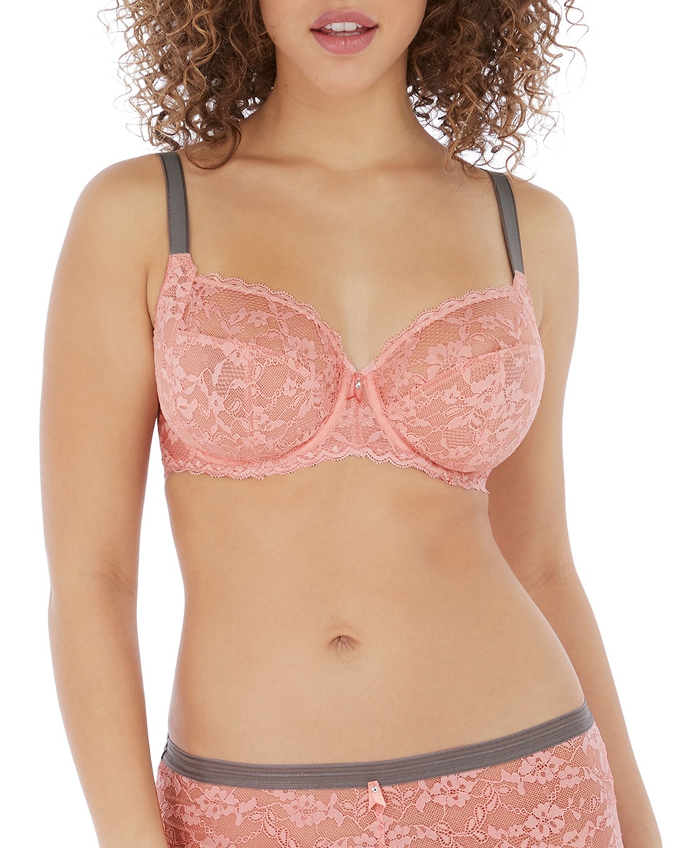 Soutien com Aro de Renda Rosa-1