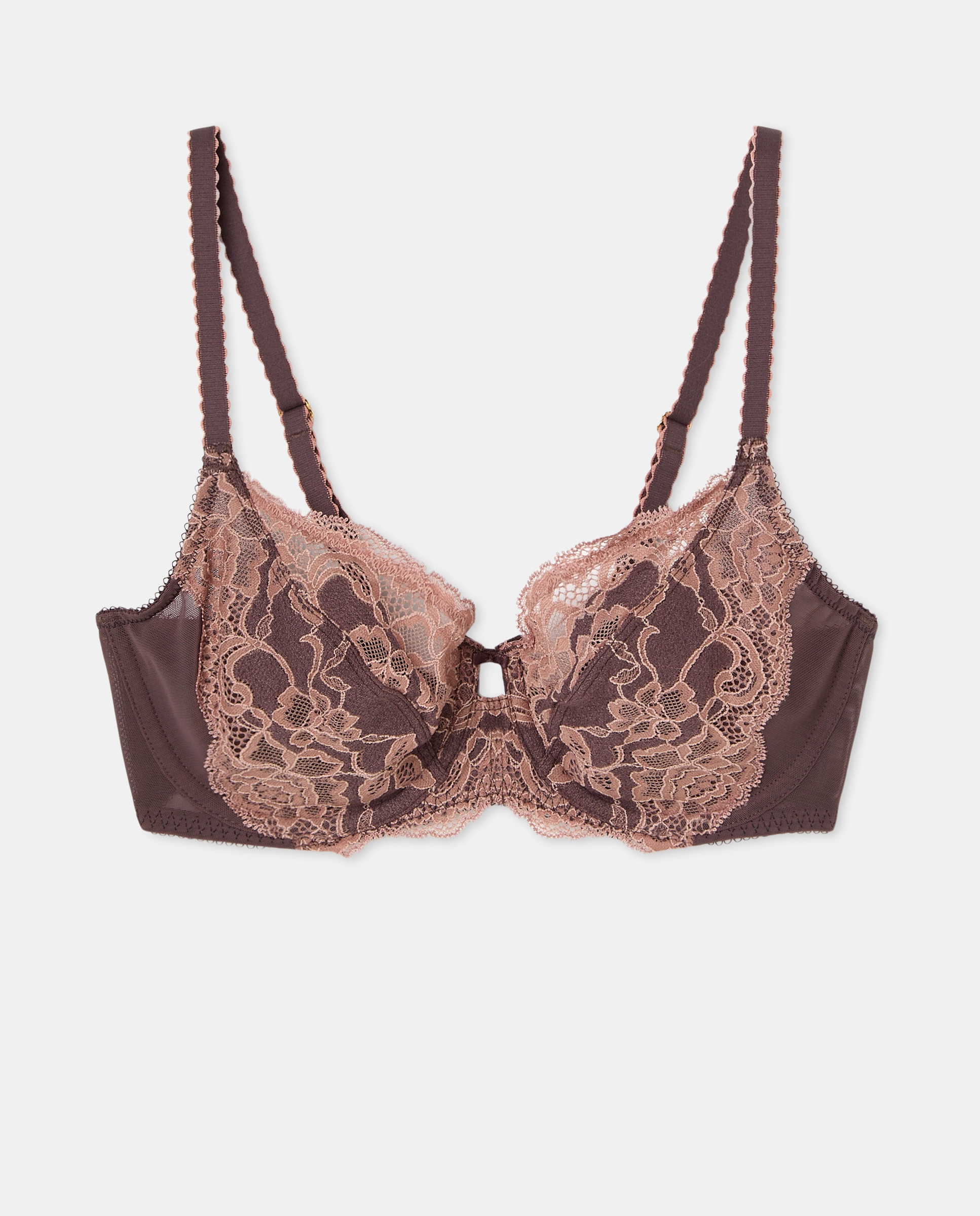 Soutien Plunge com Aros Bege-3