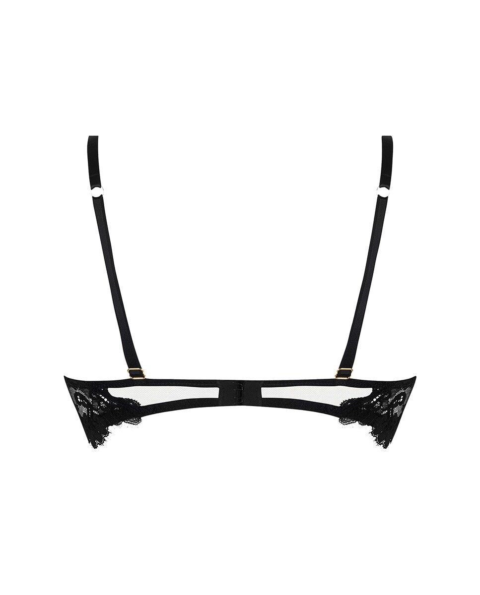 Soutien Balconette com Aros e sem Enchimento Preto-5
