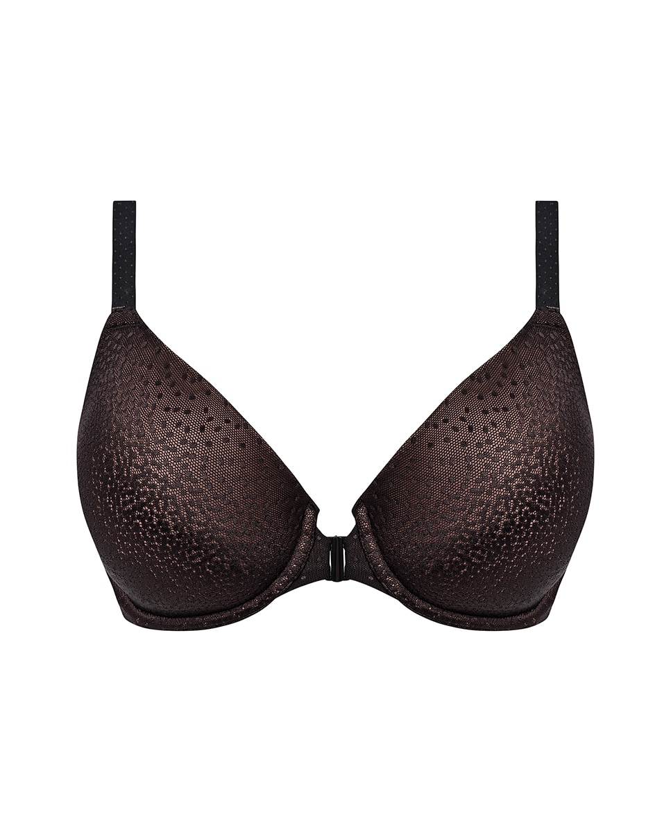 Soutien Almofadado com Aro e Fecho Frontal Preto-5