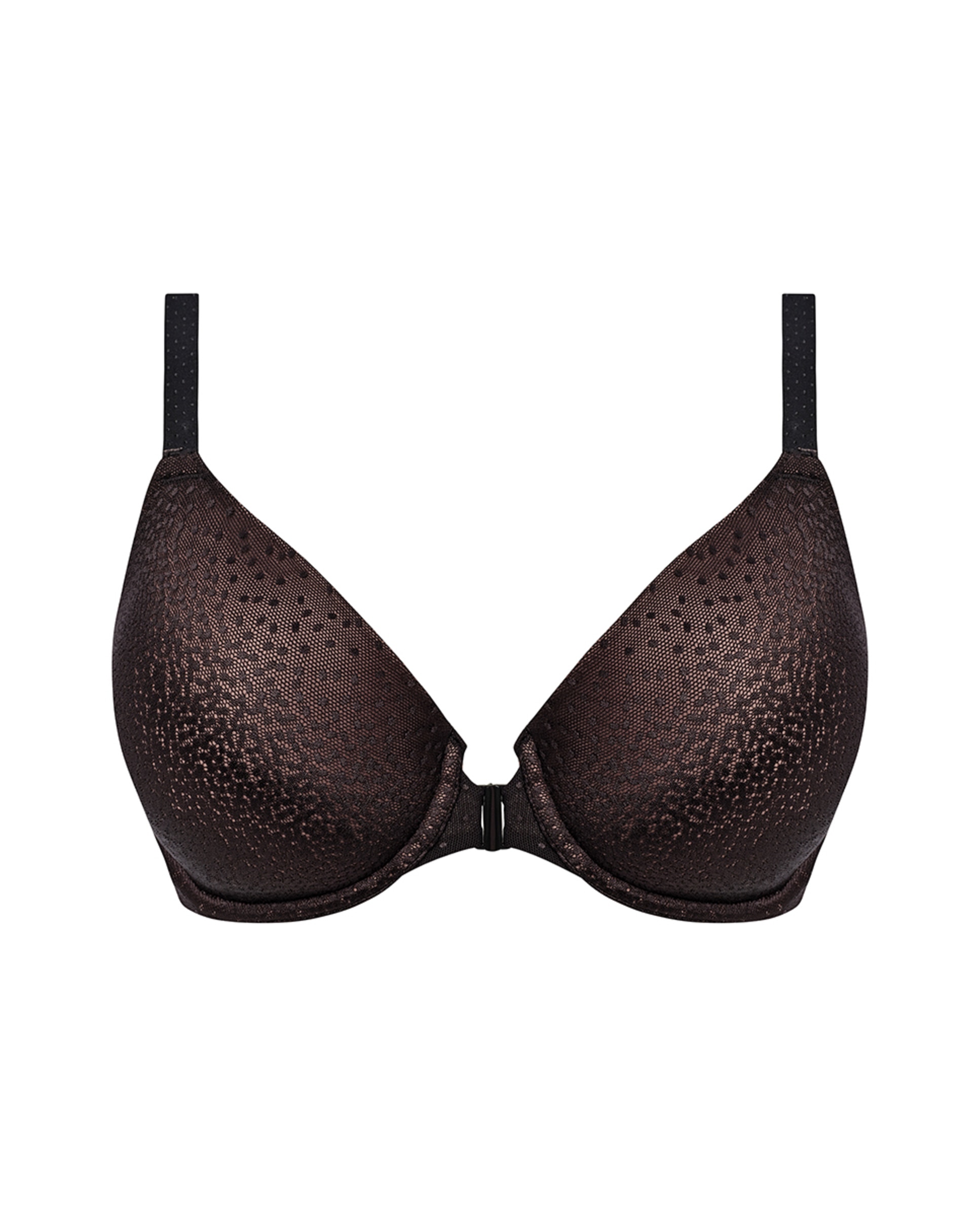 Soutien Almofadado com Aro e Fecho Frontal Preto-5