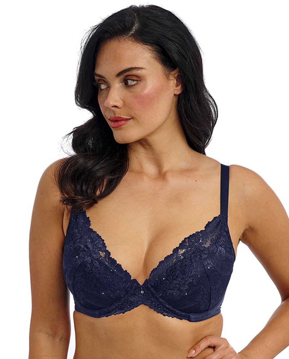 Imagem 0 de Soutien Push-Up com Aro e Renda Floral