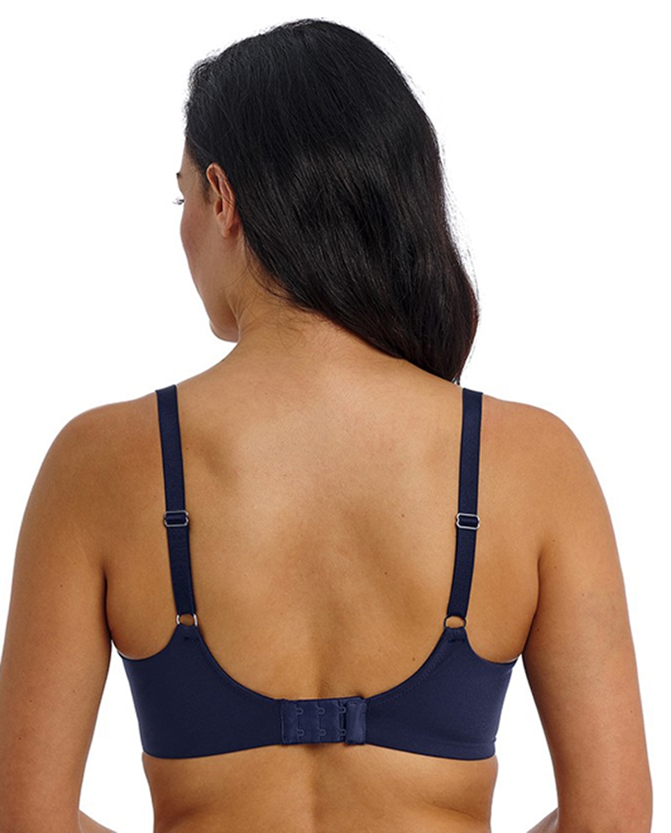 Soutien Push-Up com Aro e Renda Floral Azul-3