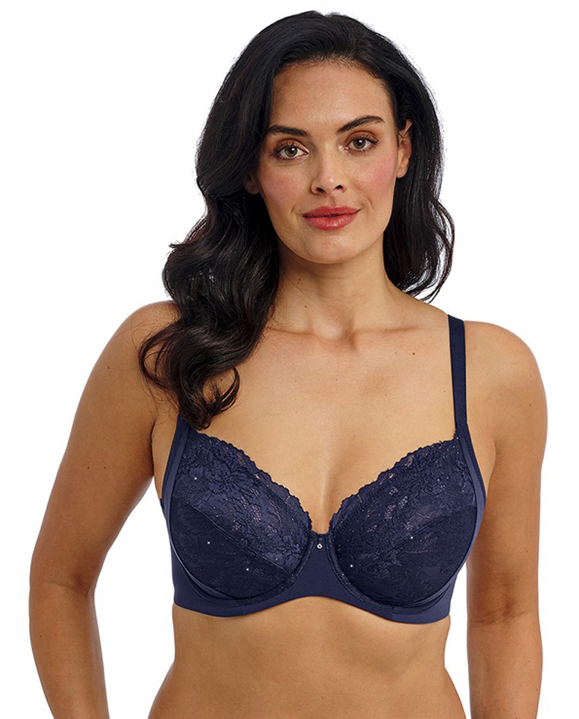 Soutien com Aro e Renda Floral Azul-1