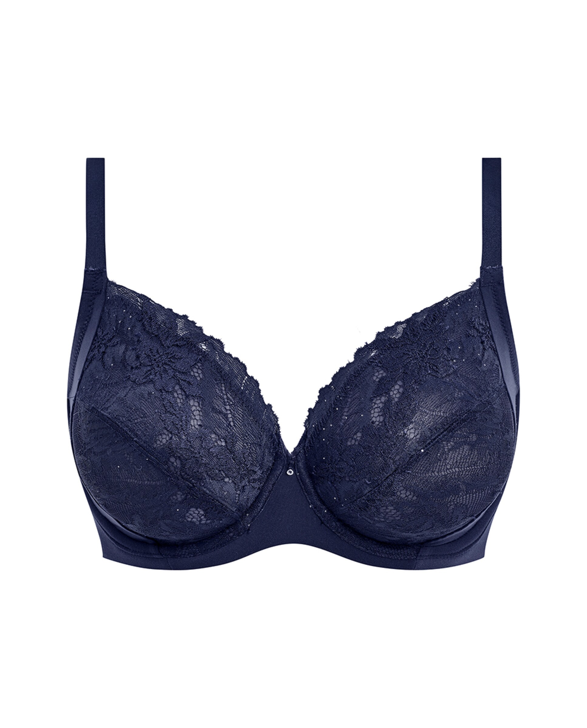 Soutien com Aro e Renda Floral Azul-5