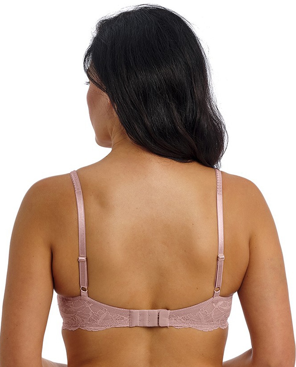 Soutien Balconette de Aro com Renda Floral e Elástico Rosa-2