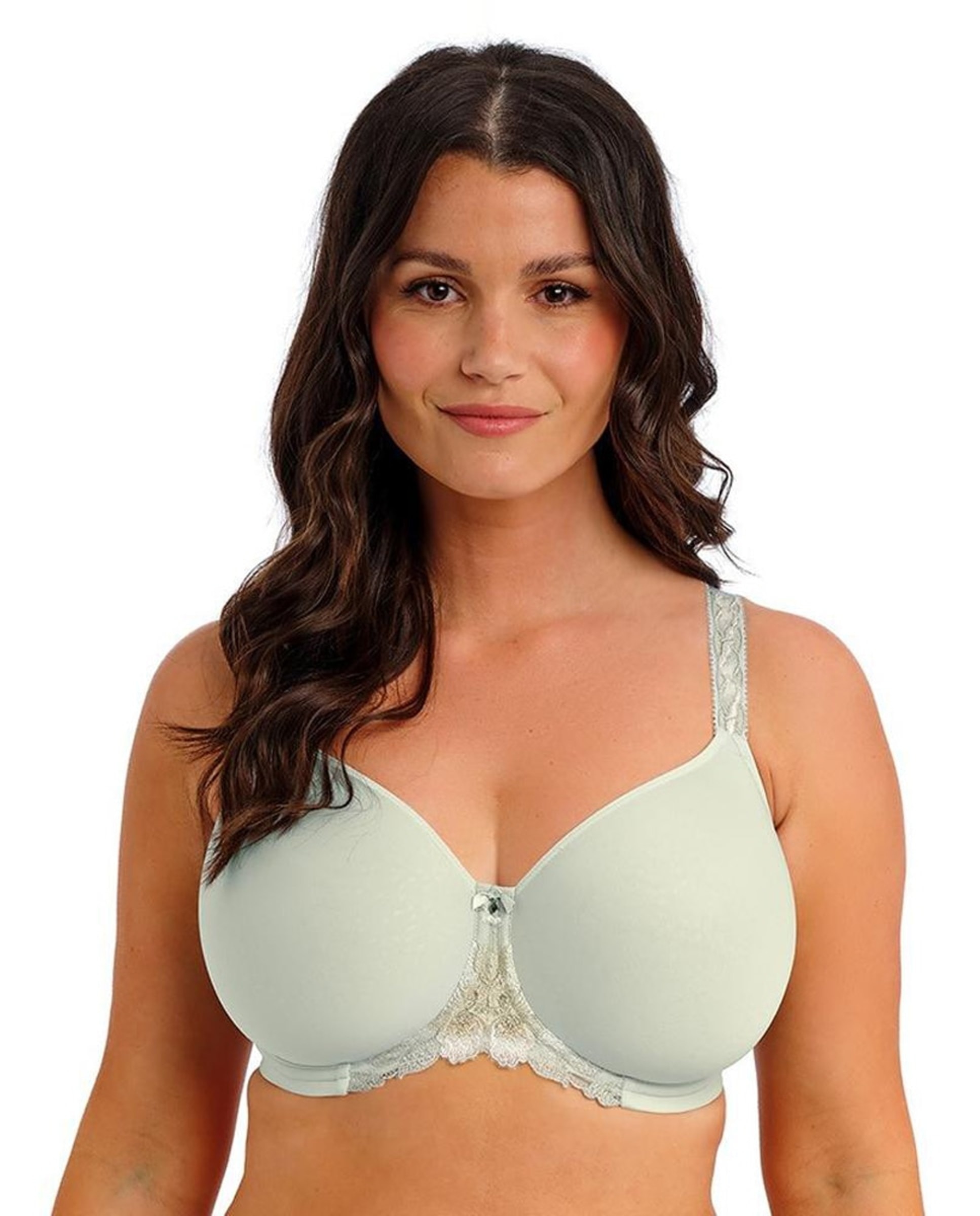Soutien de Aro Spacer com Renda e Bordado com Impressão Floral Bege-1