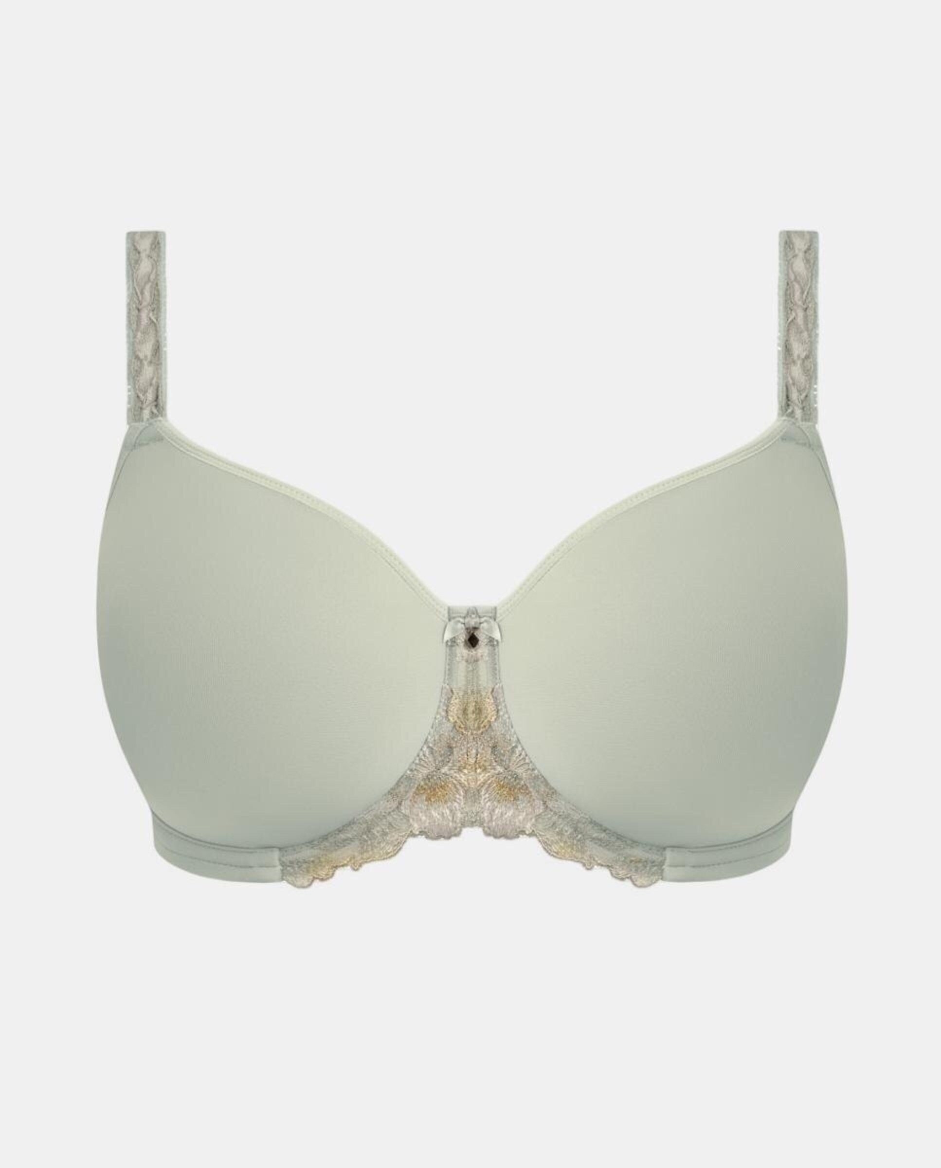 Soutien de Aro Spacer com Renda e Bordado com Impressão Floral Bege-4