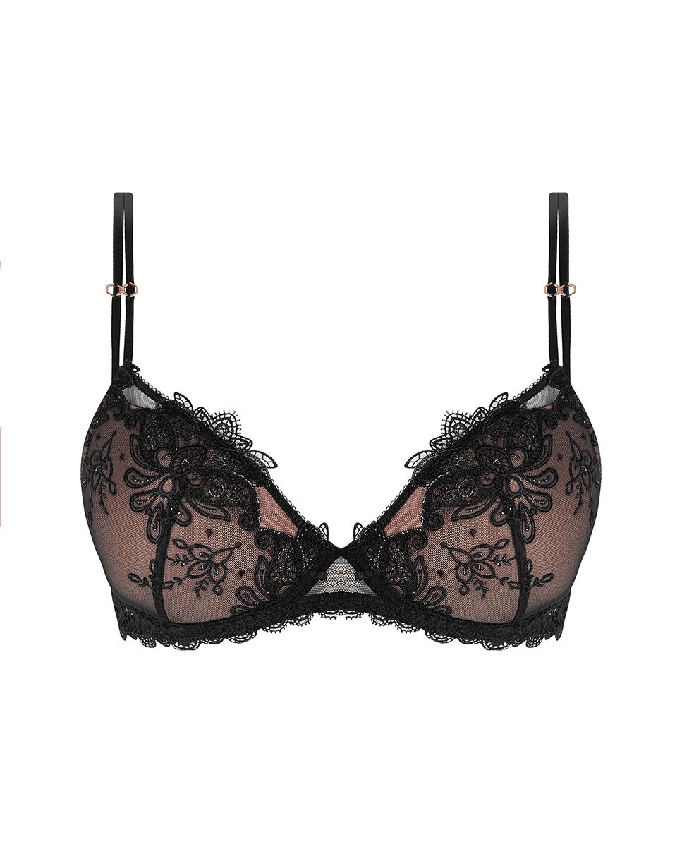 Soutien com enchimento Preto-5