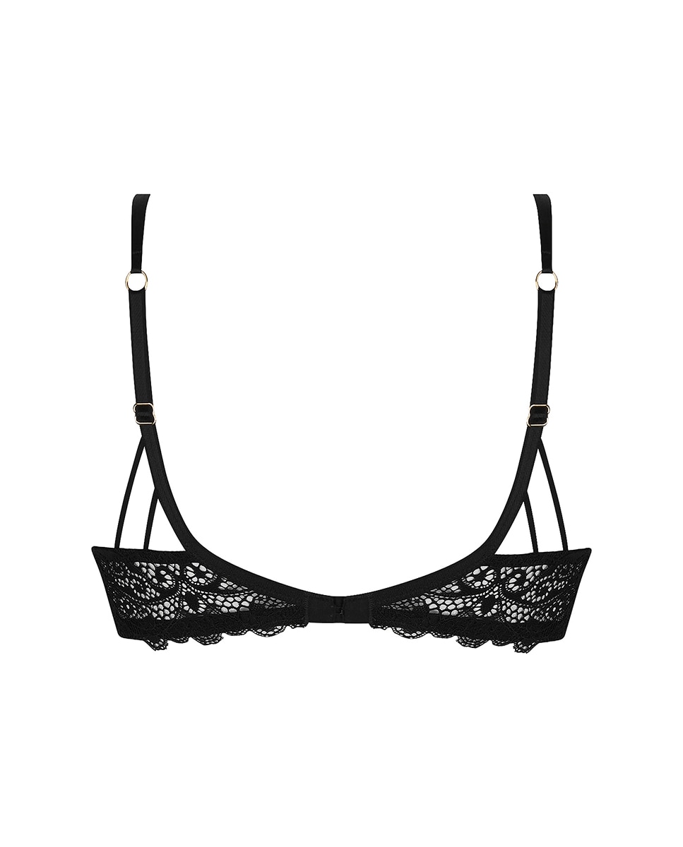 Soutien Liso com Aros e sem Enchimento Preto-6