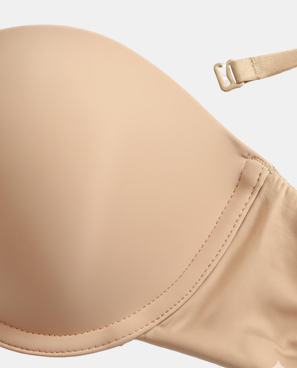 Soutien com Armação Push-Up Multiposições e Multiusos, em Tecido Suave e Invisível Bege-7