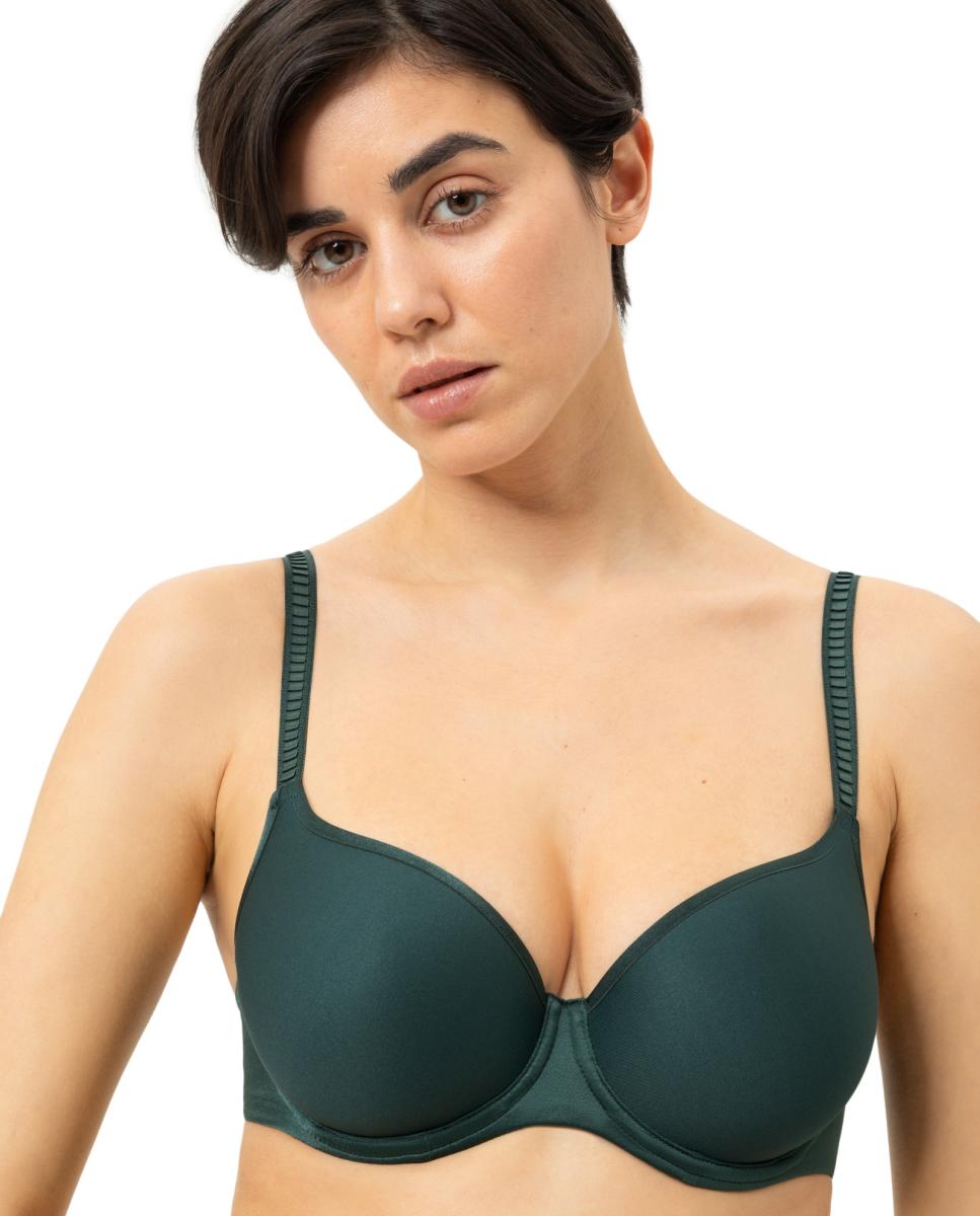 Sujetador spacer copa envolvente - Mey - Verde oscuro Verde oscuro-3