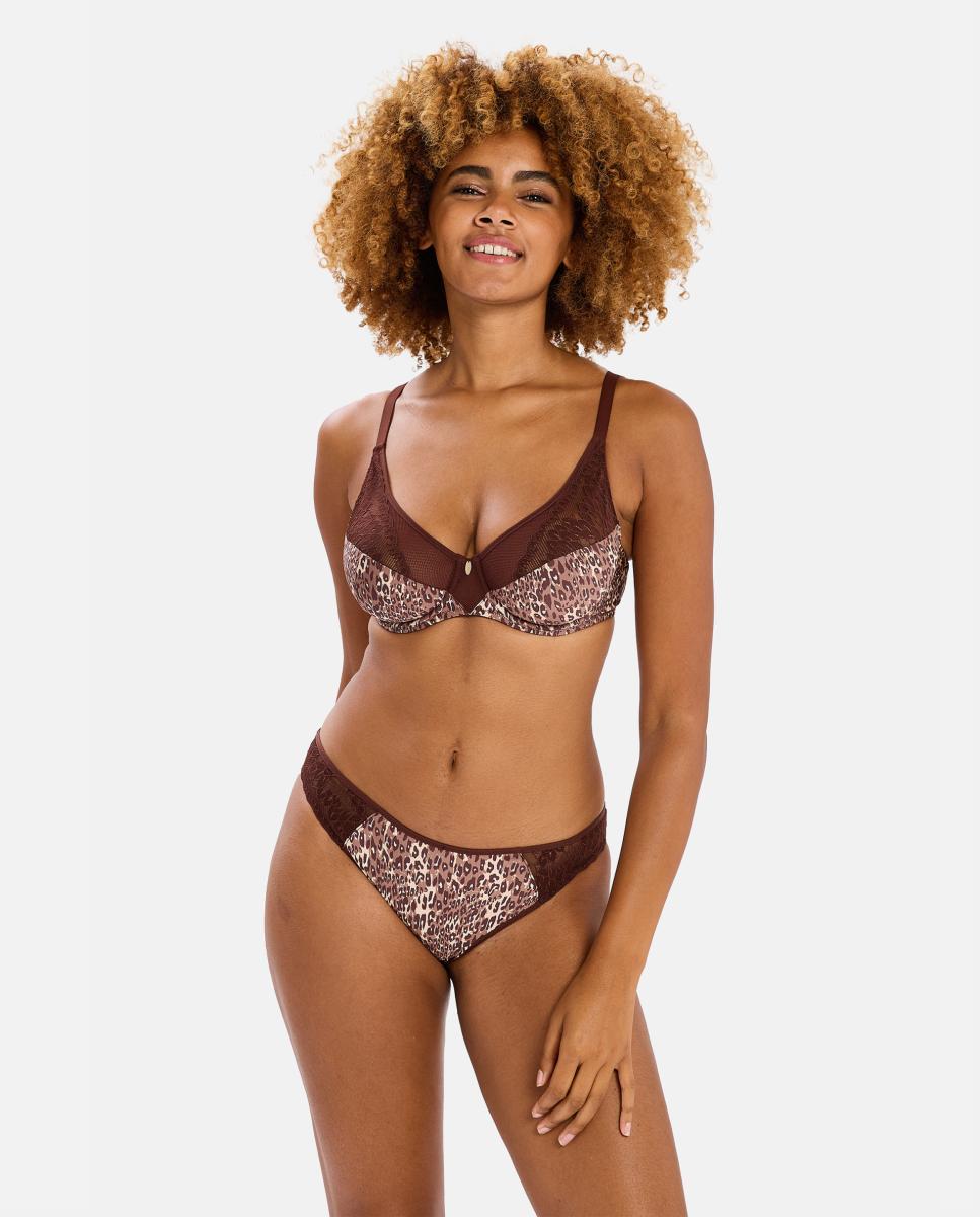 Soutien com Aro e Animal Print Multicolor-3