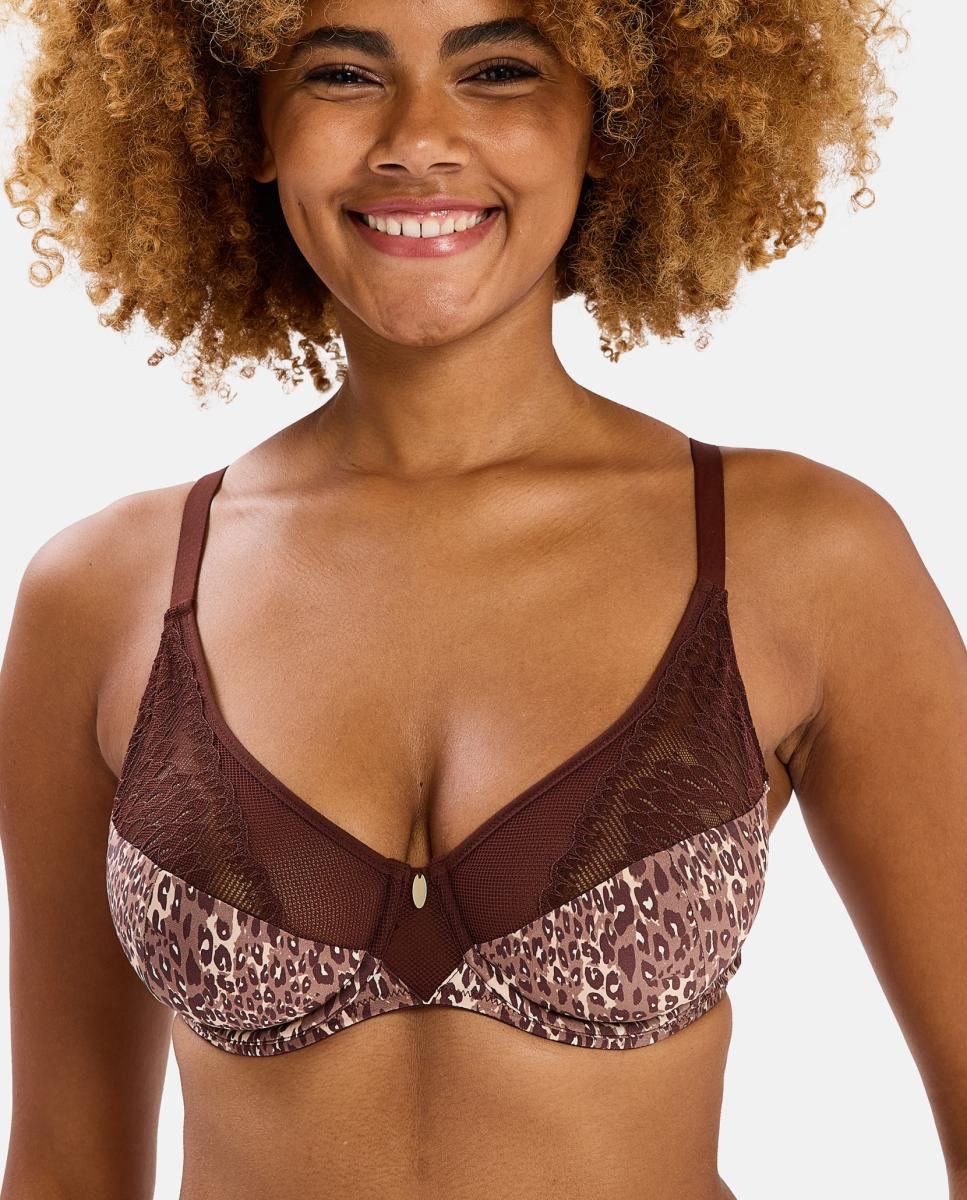 Soutien com Aro e Animal Print Multicolor-4