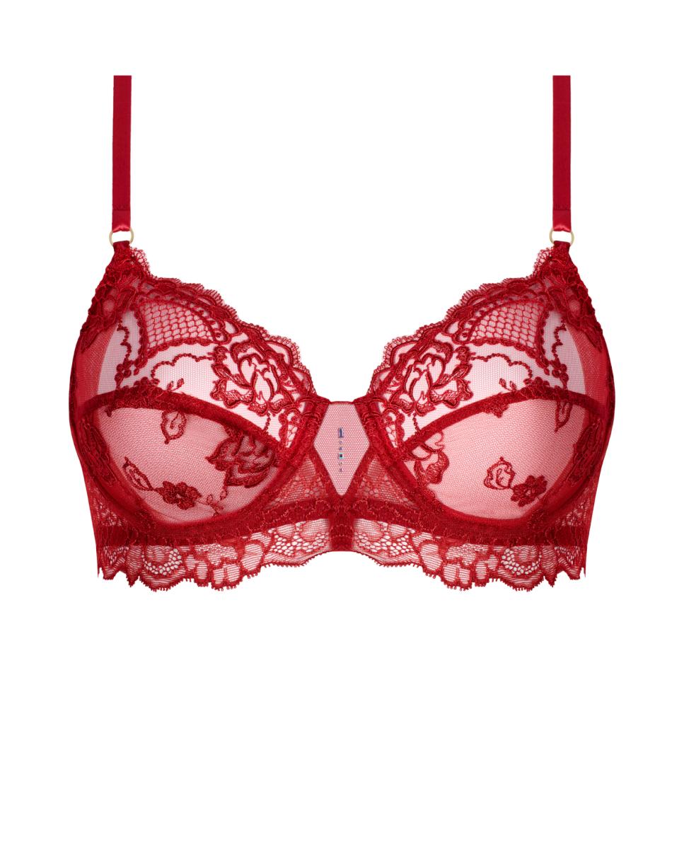 Sujetador capacidad con aros de mujer - Lise Charmel - Rojo Rojo-3
