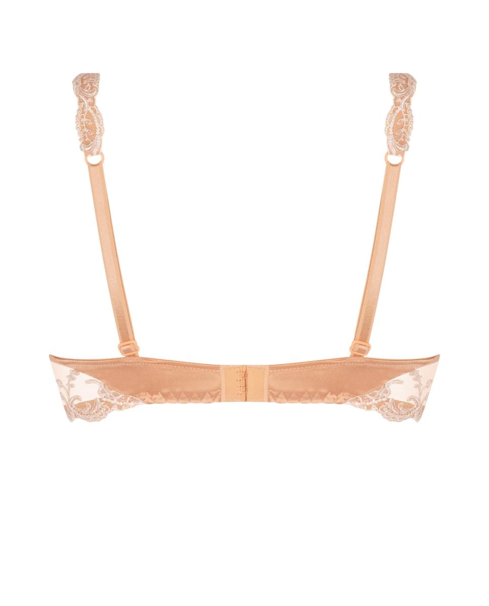 Soutien Splendeur Soie de Lise Charmel plus size com aro Pêssego-5