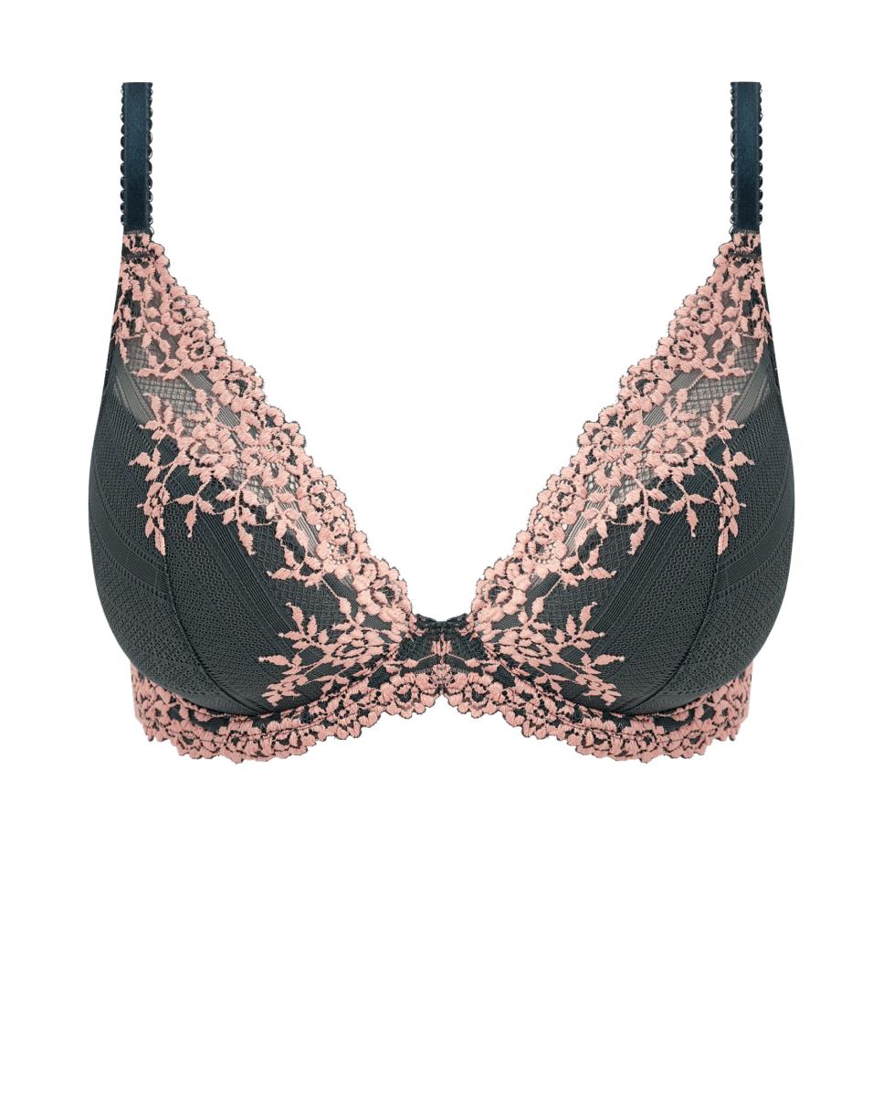 Sujetador Embrace Lace tipo triángulo con aro y foam - Wacoal - Gris Gris-4
