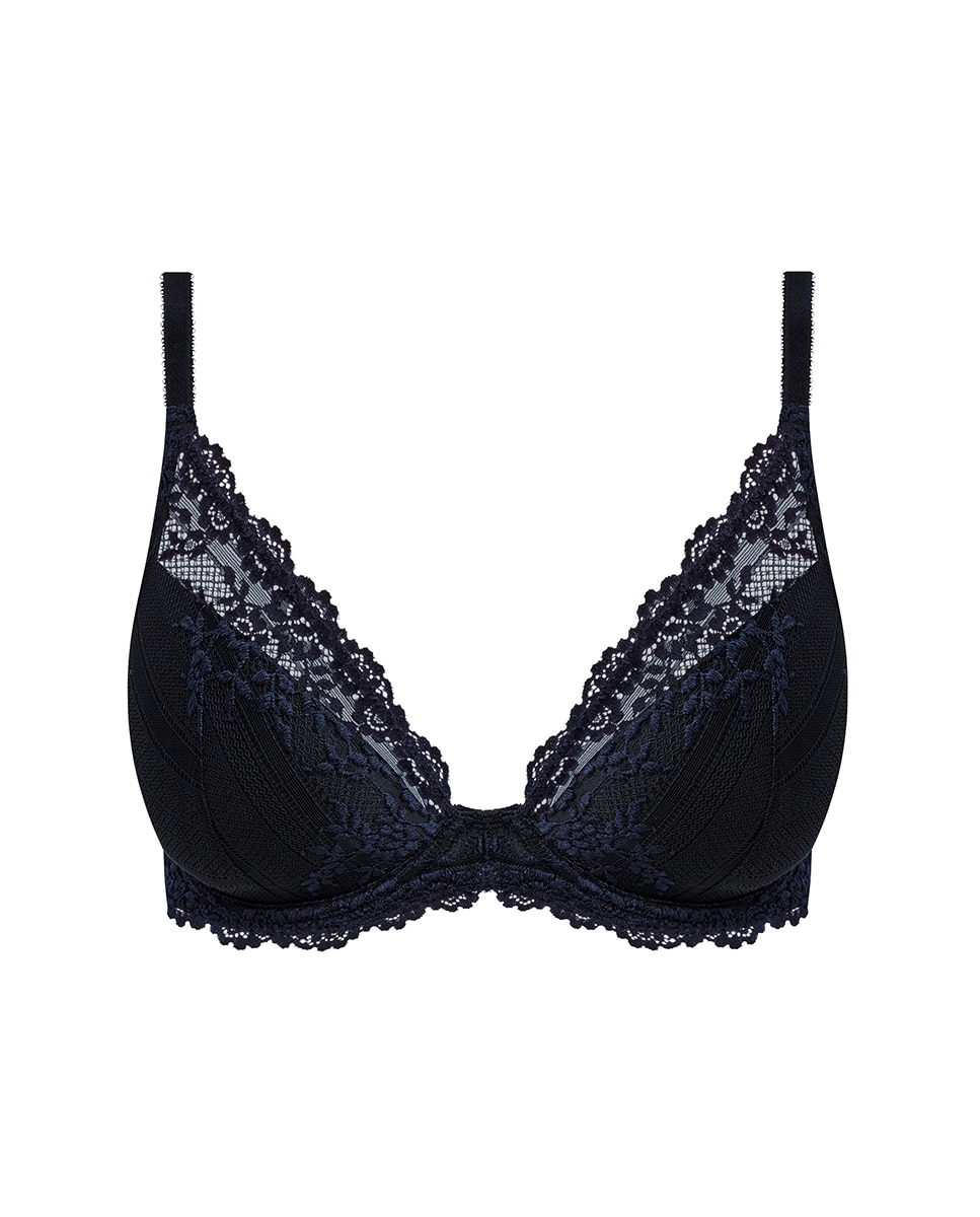 Soutien de Aro com Renda Floral Plana Bege-4