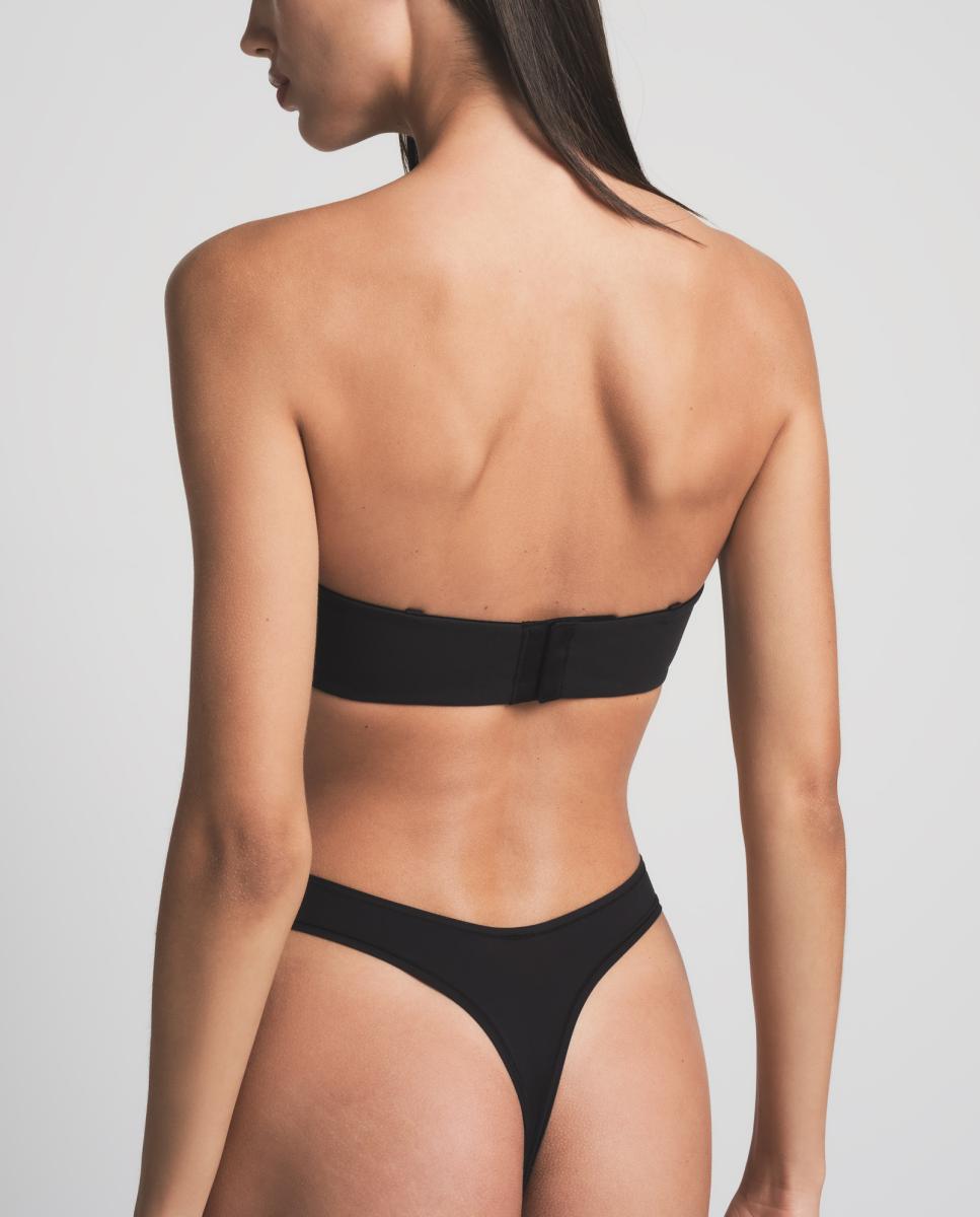 sujetador sin tirantes con sujeción firme - Skims - Negro Negro-2