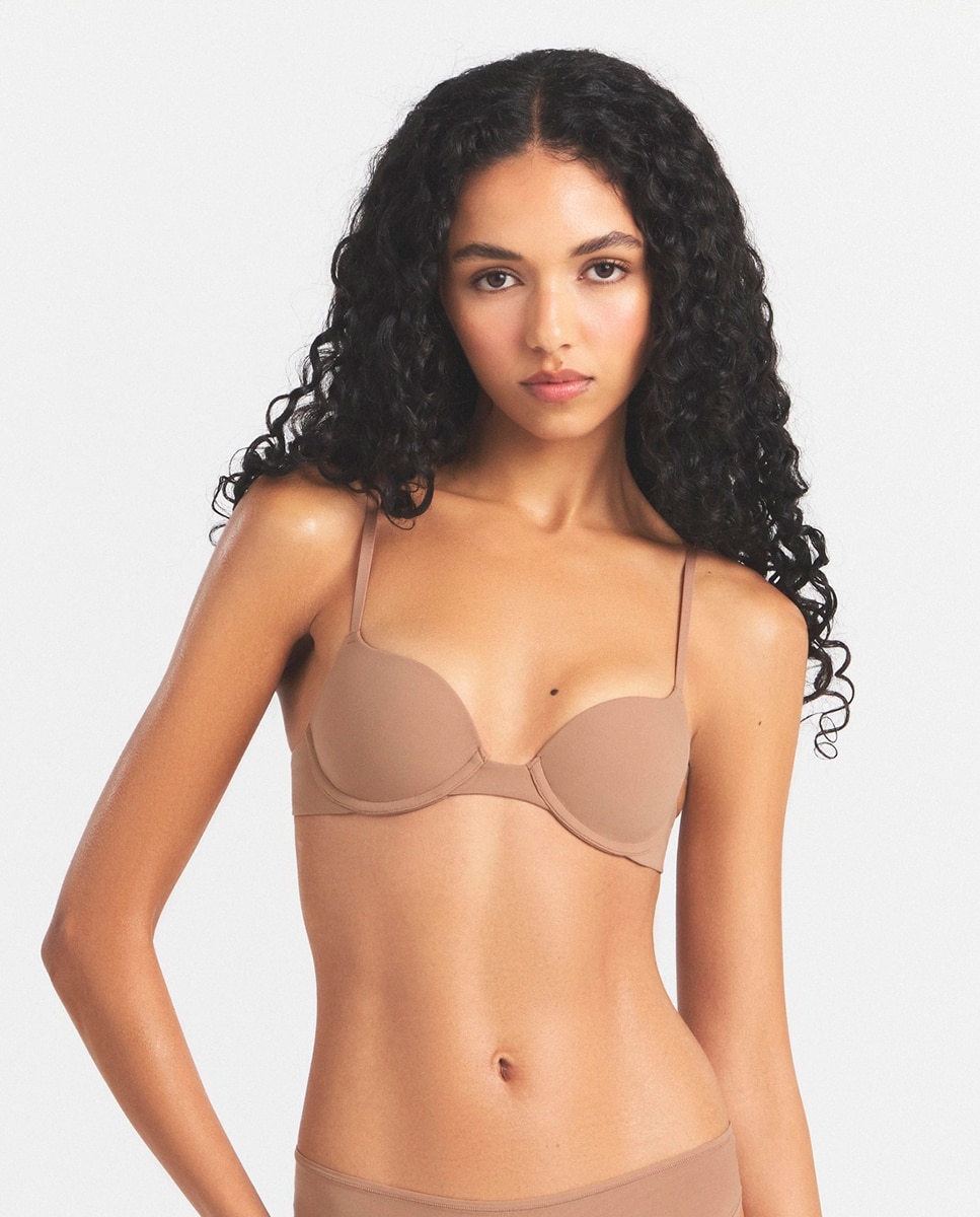 Sutiã com Efeito Push-up e Volume Adicional. Telha-1