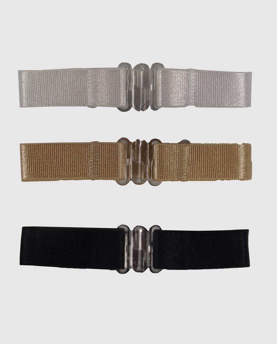 Pack de três suspensórios Magic Straps multicolor Multicolor-3