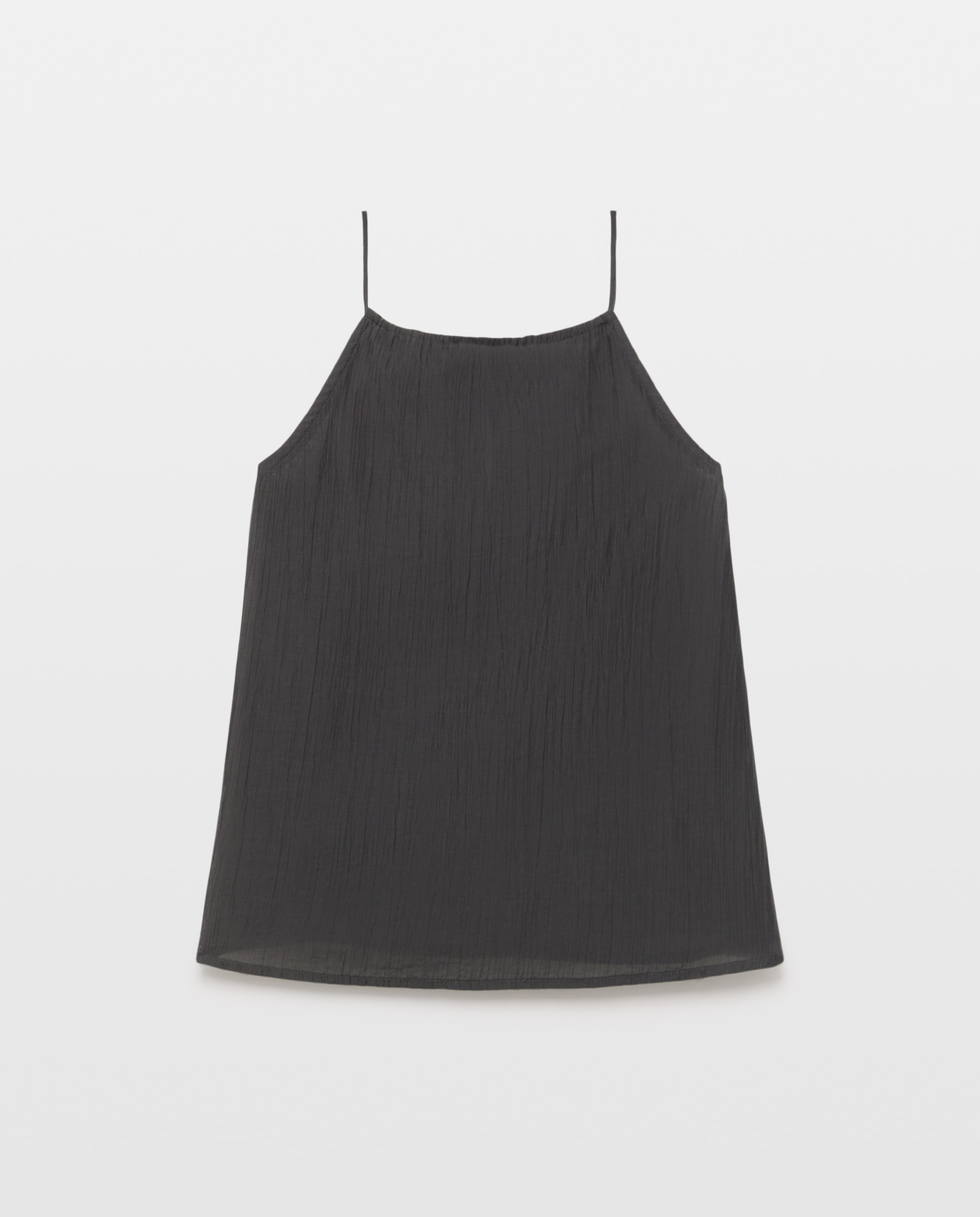 Top halter de mujer realizado en tencel - Southern Cotton - Plomo Plomo-5