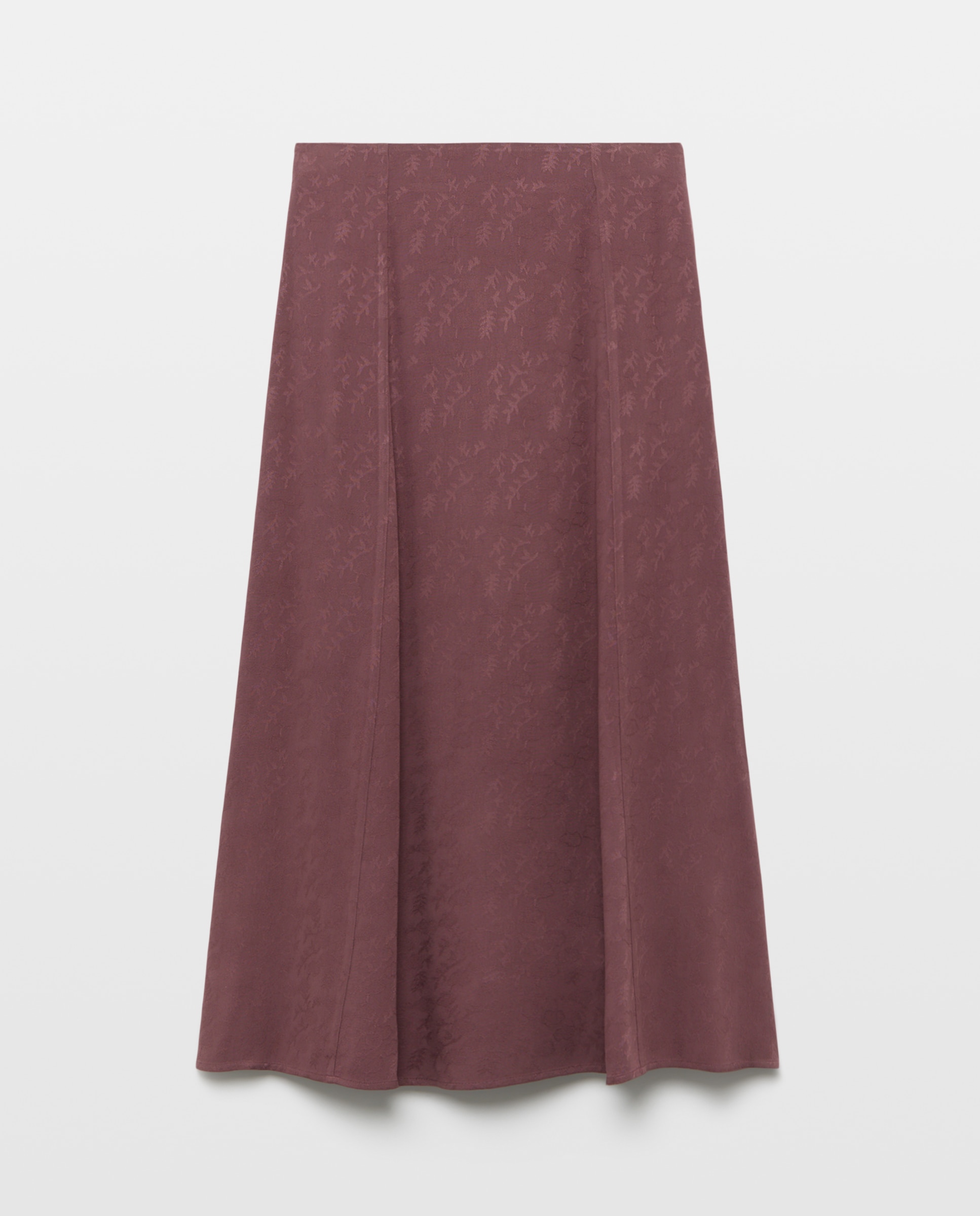 Saia Midi com Jacquard Bordeaux-4