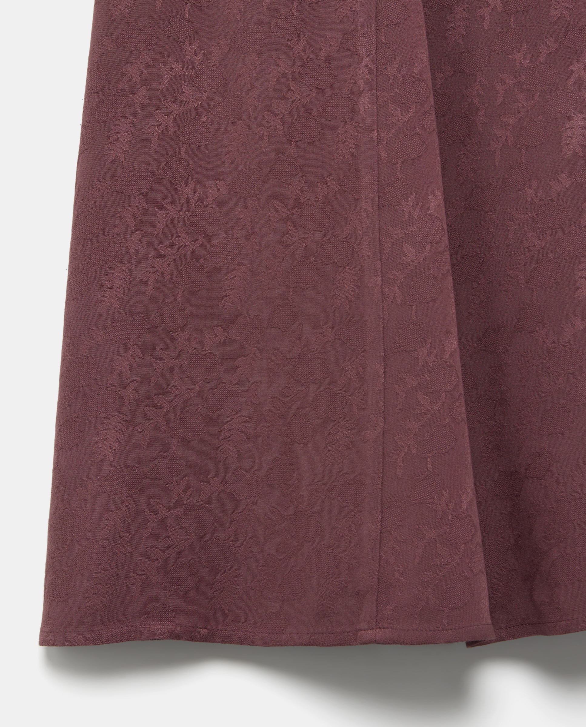 Saia Midi com Jacquard Bordeaux-5