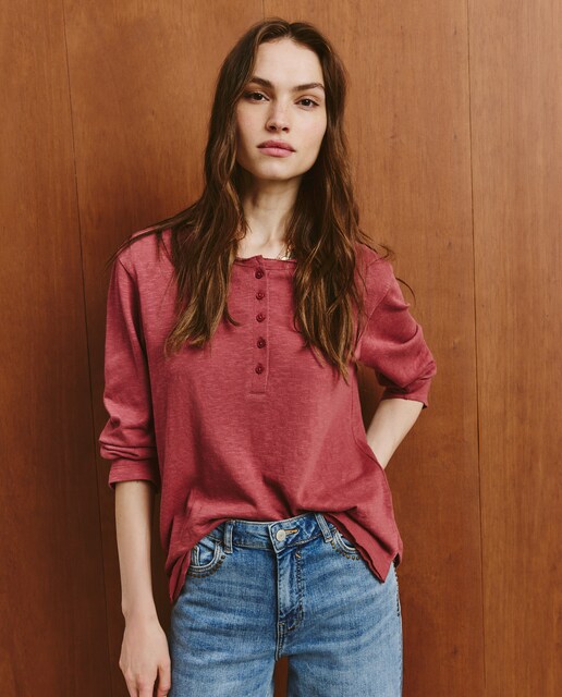 Imagen 0 de Camiseta lisa de manga corta de mujer