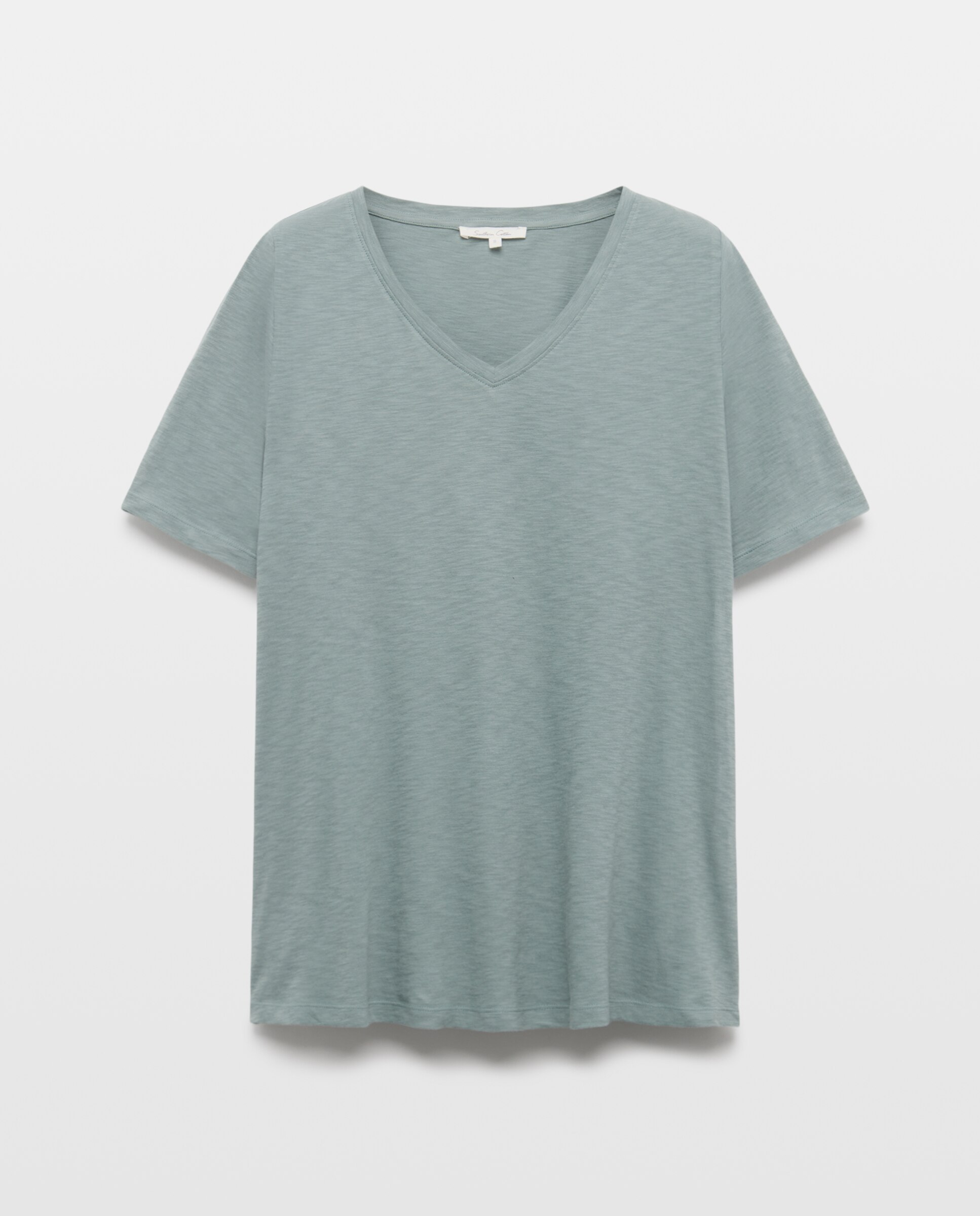 Camiseta manga corta de mujer con cuello pico - Southern Cotton - Jabón Jabón-4