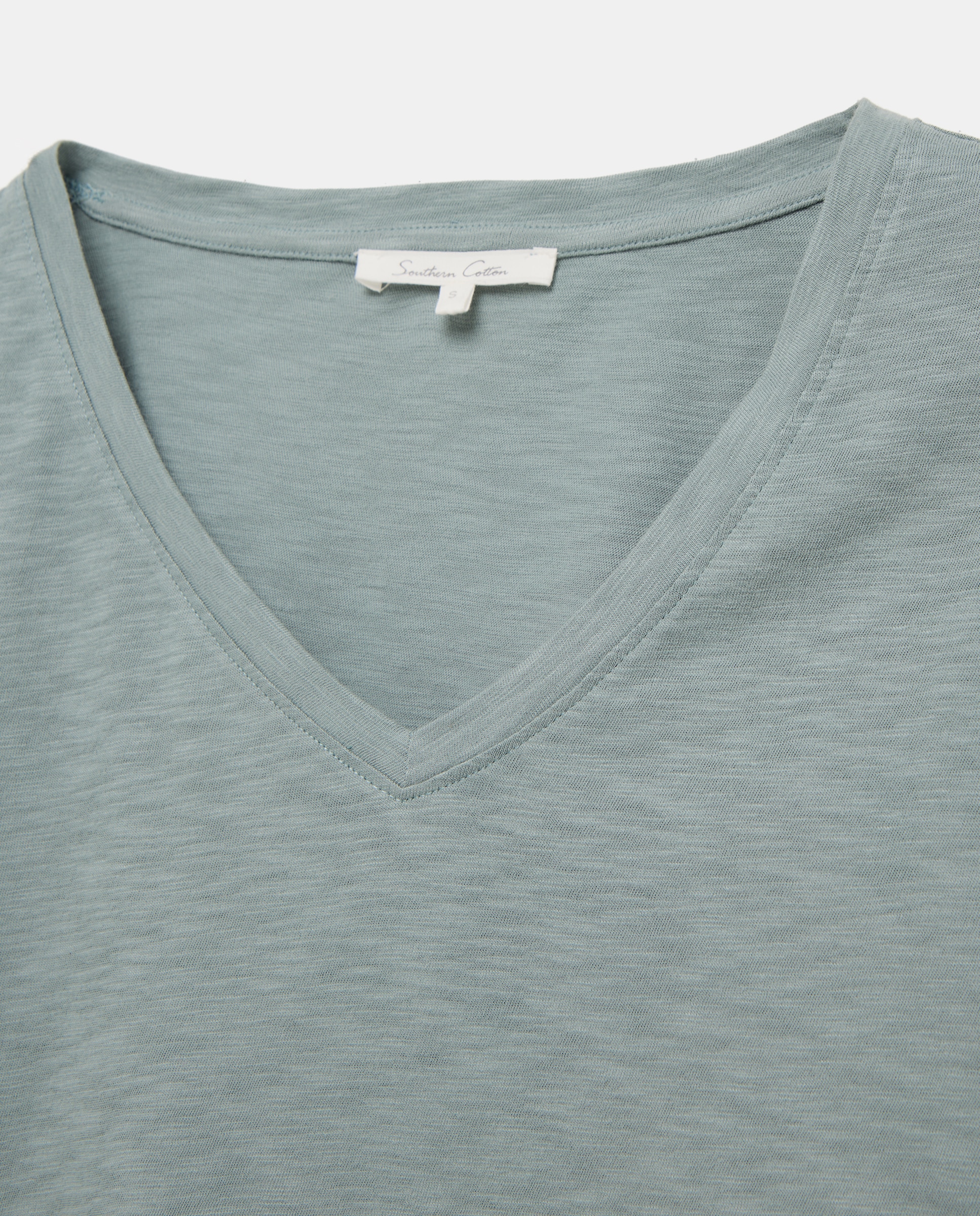 Camiseta manga corta de mujer con cuello pico - Southern Cotton - Jabón Jabón-5
