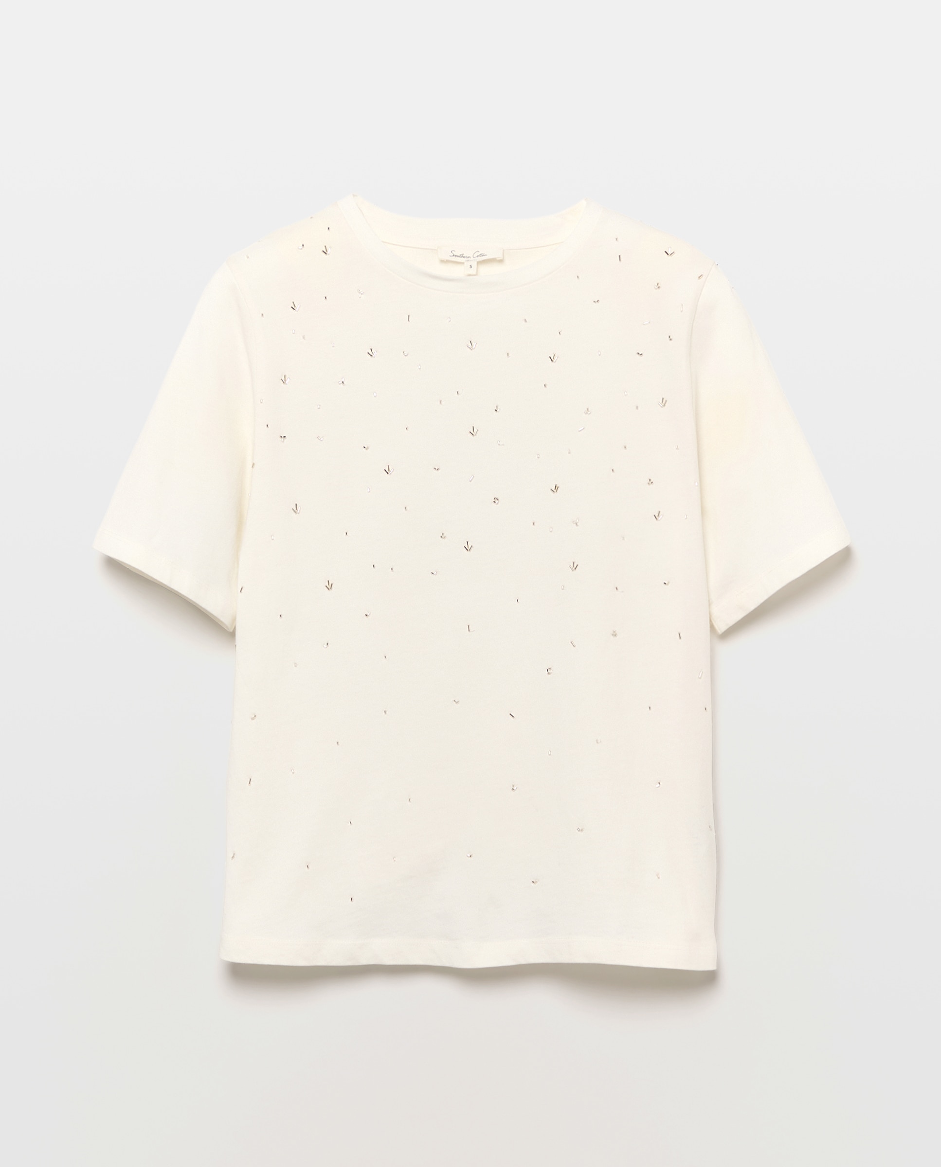 Camiseta de mujer estampada - Southern Cotton - Blanco Blanco-4