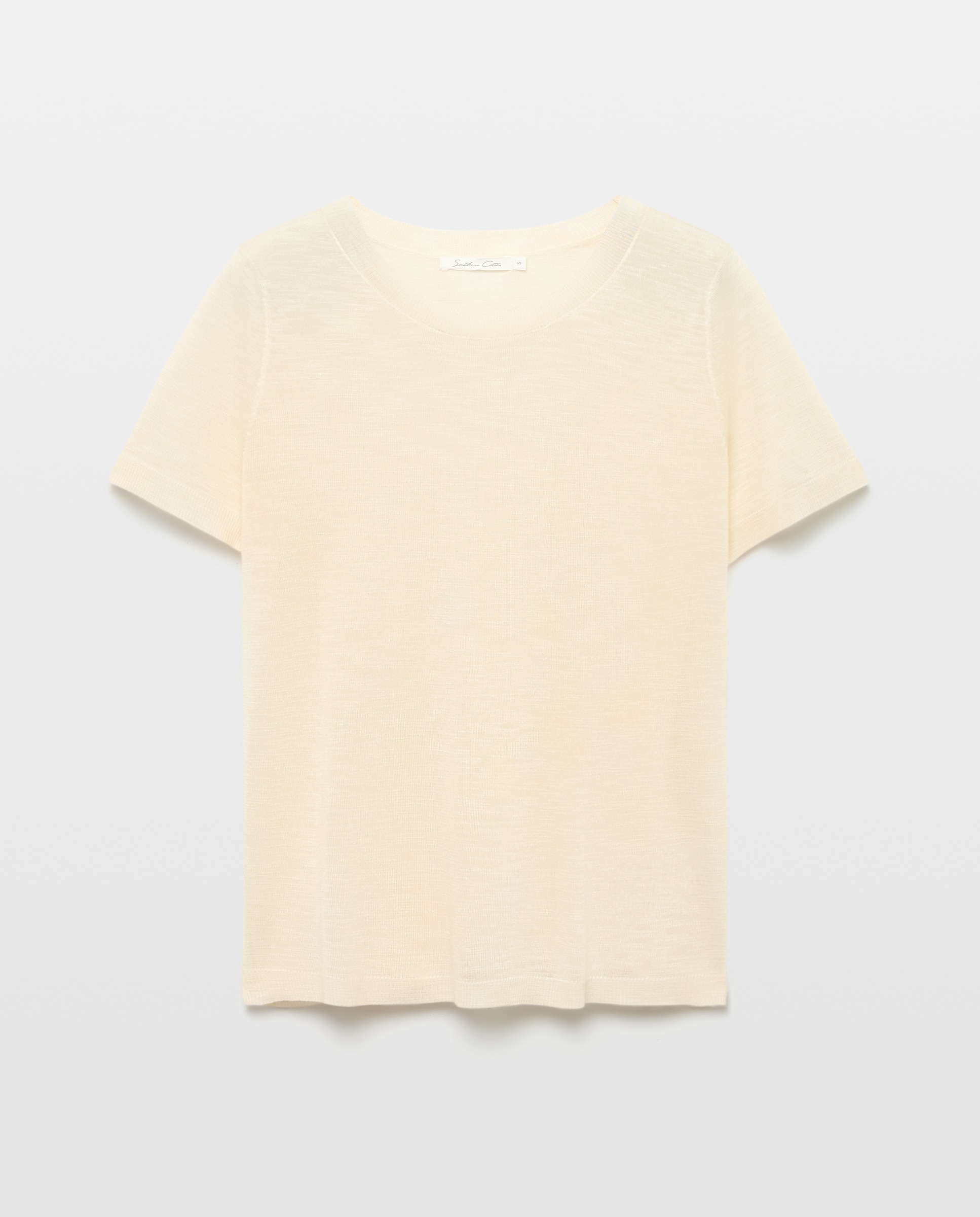 Camiseta de mujer tricot de manga corta - Southern Cotton - 120 Crudo 120 Crudo-4