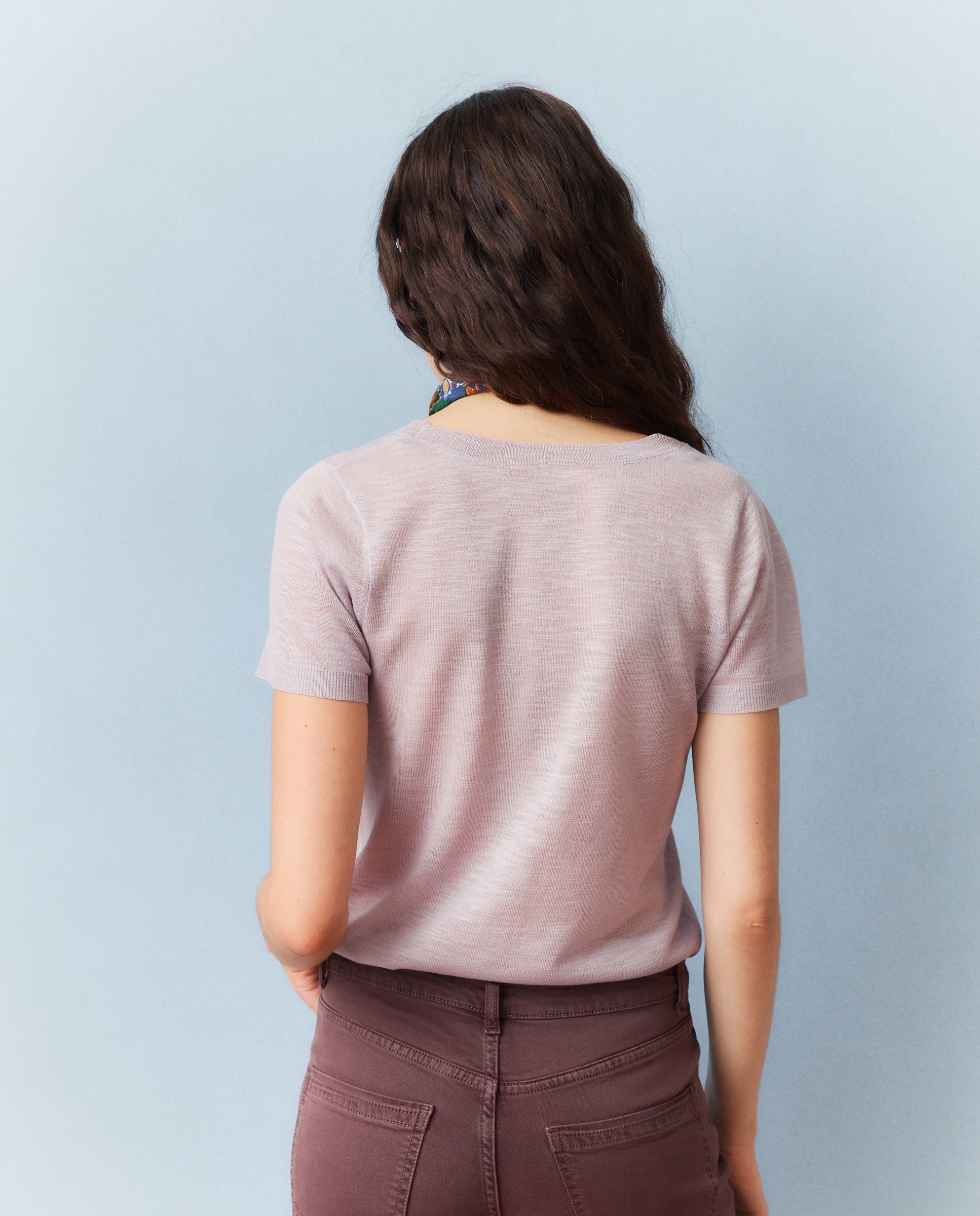 Camiseta de mujer tricot de manga corta - Southern Cotton - 284 Lila 284 Lila-3