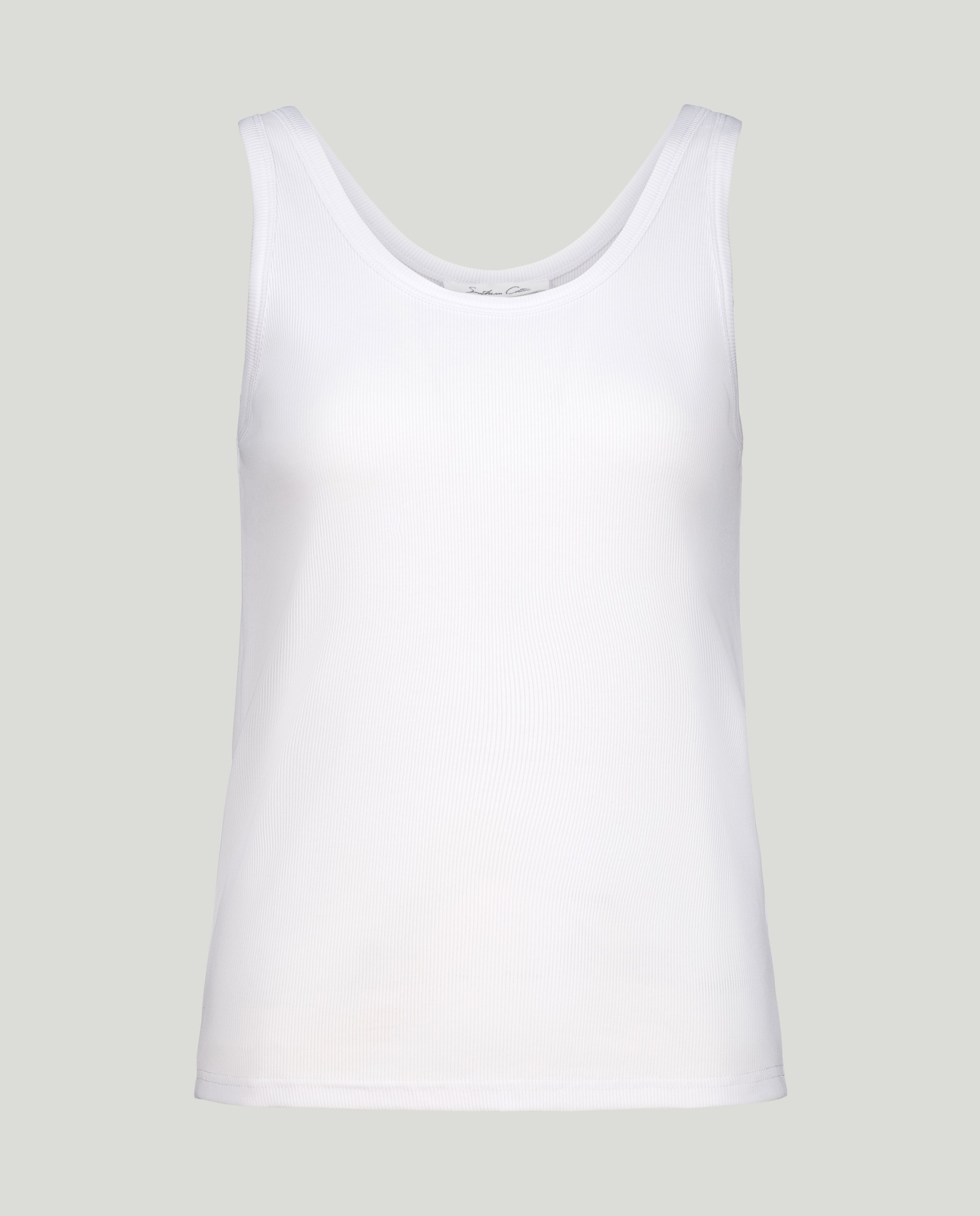 T-shirt Lisa sem Mangas Branco-5