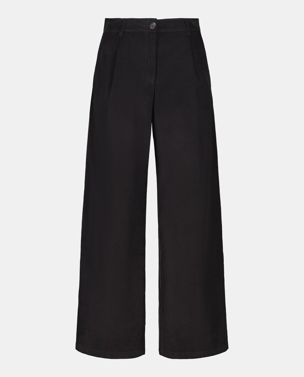 Calças de Bombazina Lisas Chumbo-4