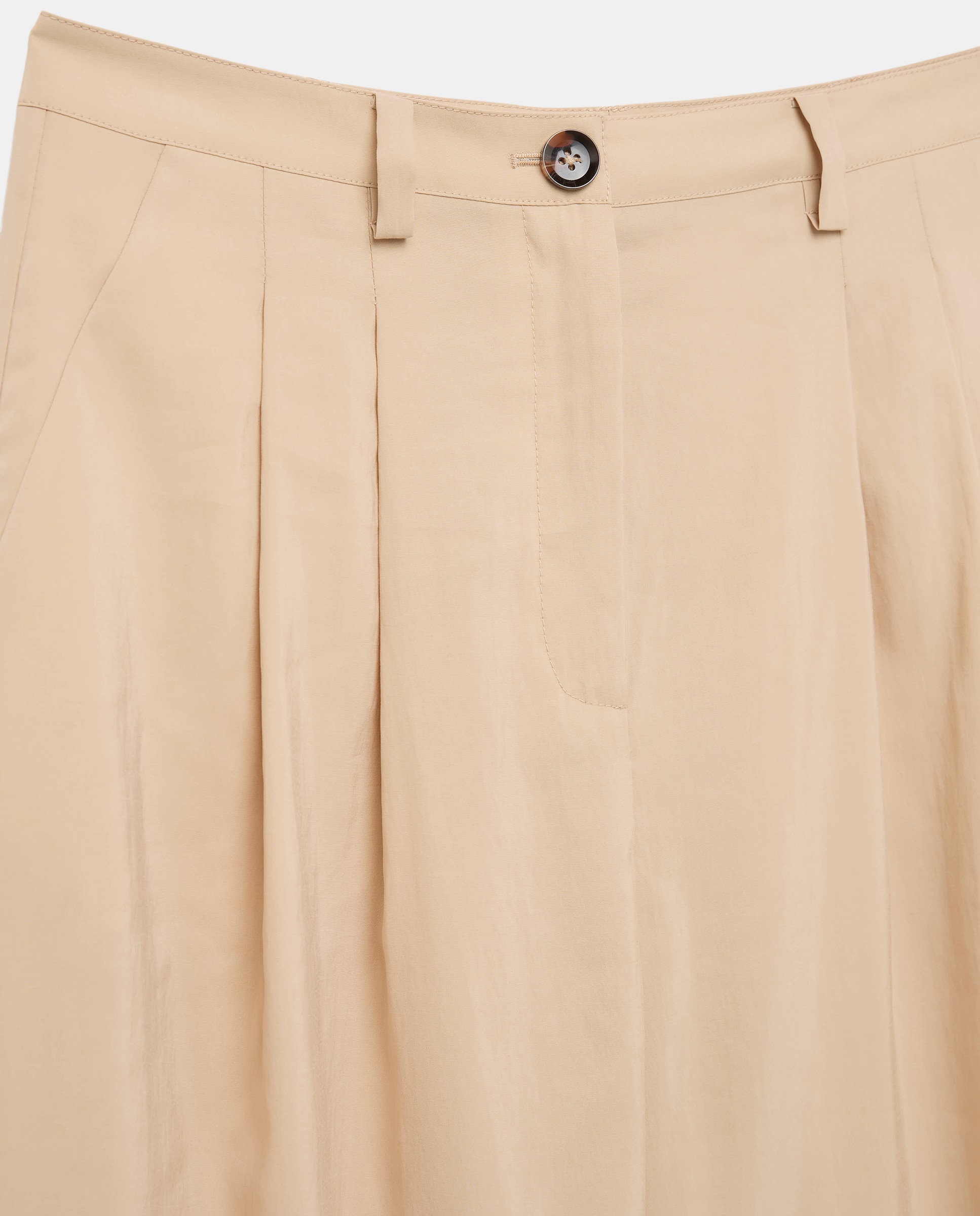 Calças Fluidas com Lavagem 730 Camel-5