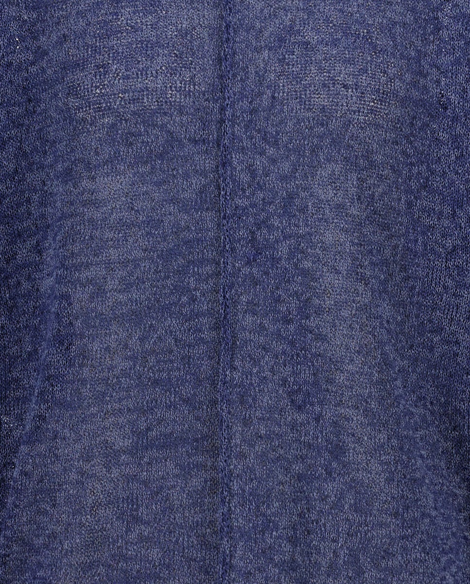 Camisola de malha com decote redondo 471 Índigo-5