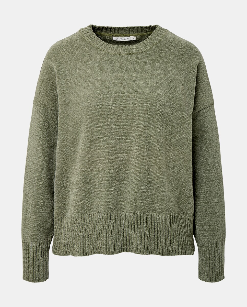 Camisola de Malha de Poliéster Lisa 520 Caqui-4