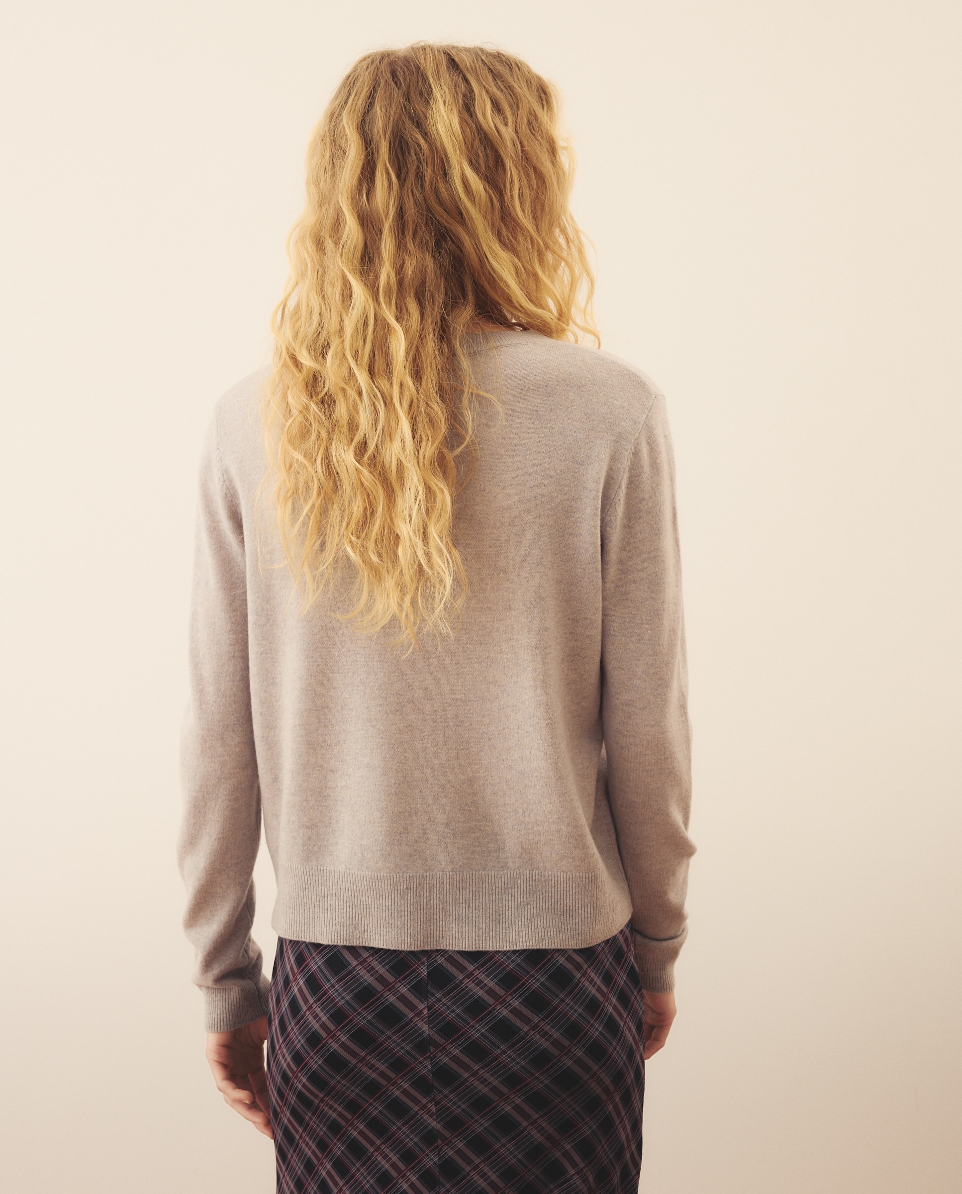 Imagen 3 de Jersey de mujer de lana merino - Southern Cotton - 150 Vainilla Visón claro