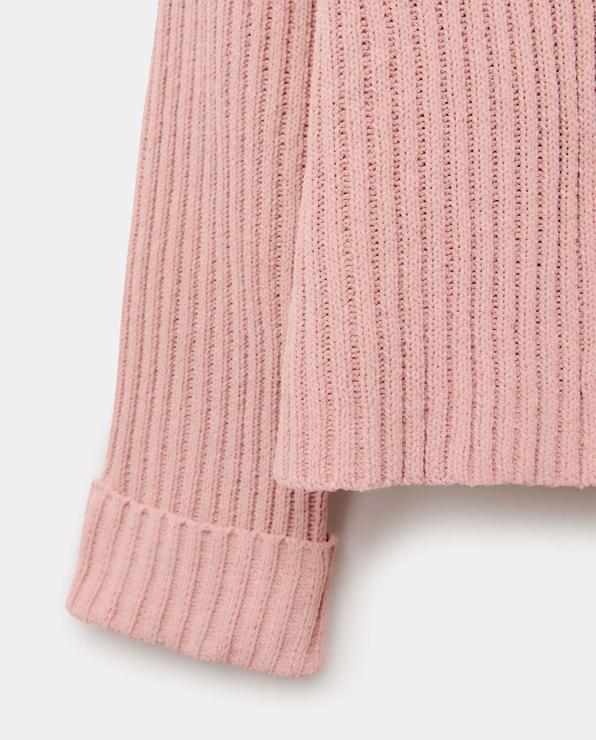 Camisola de Malha Chenille Canelada 200 Rosa-5