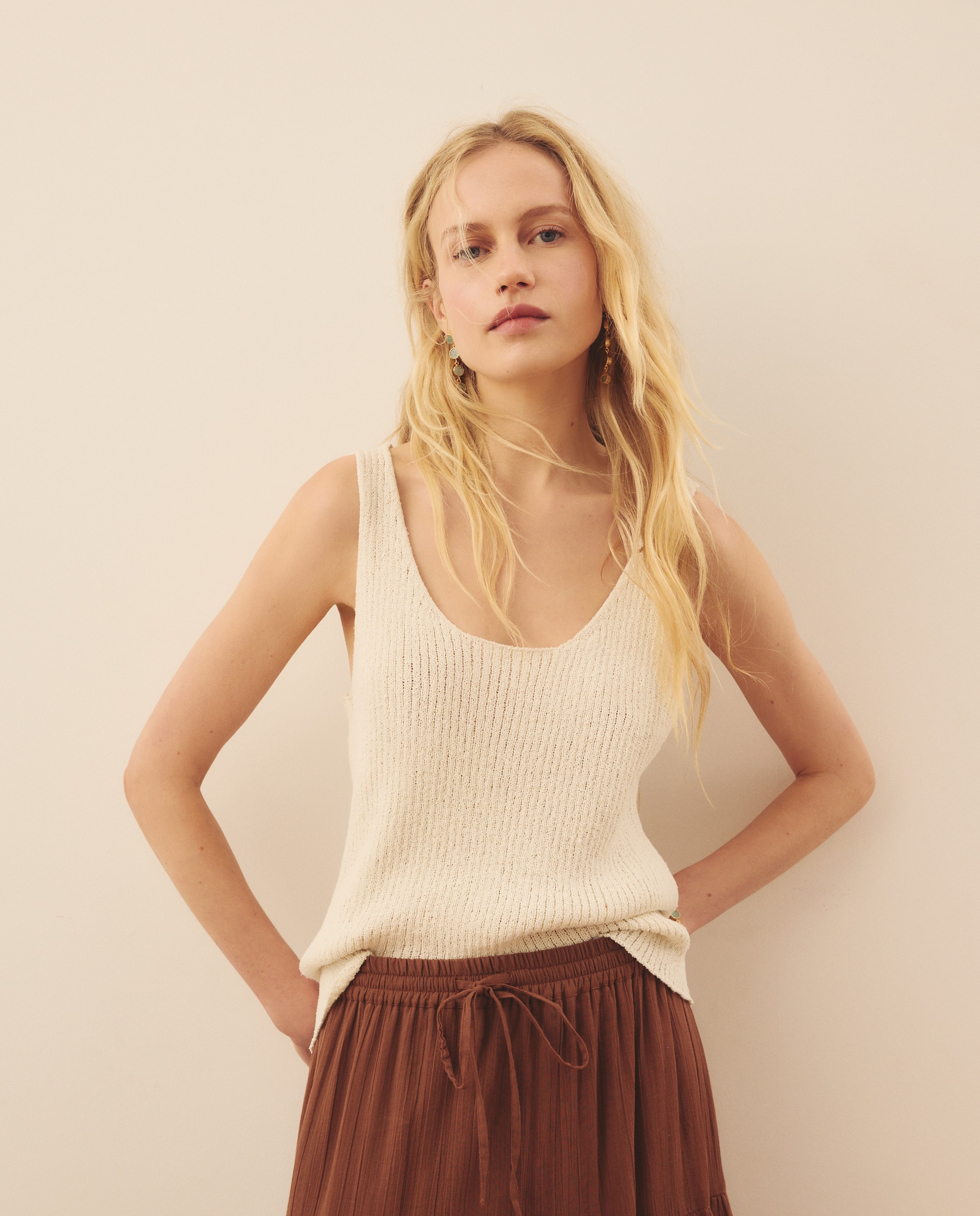 Imagen 1 de Top de mujer crepe - Southern Cotton - 120 Crudo 120 Crudo