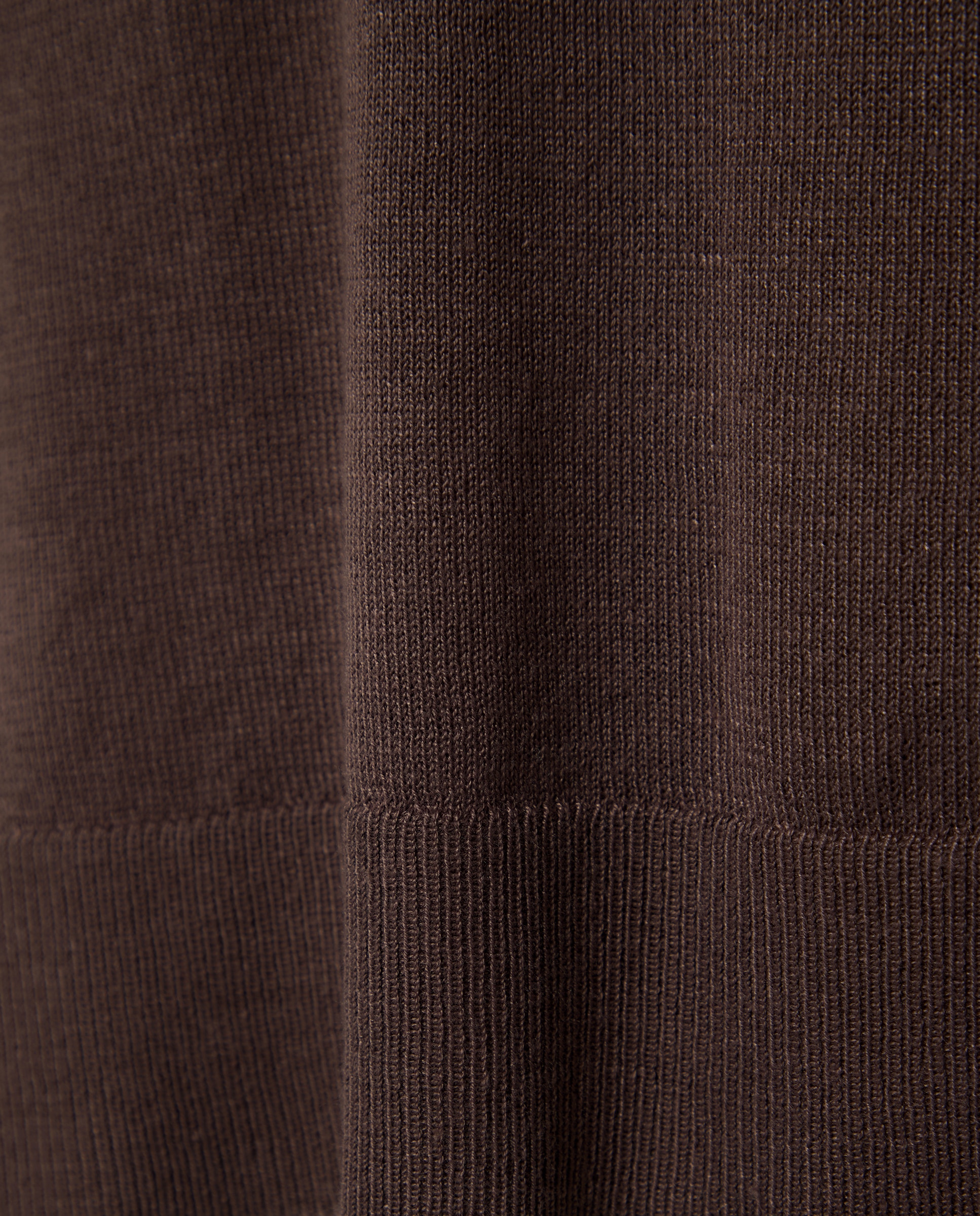 Camisola de Malha Básica com Decote Redondo Vison Claro-5