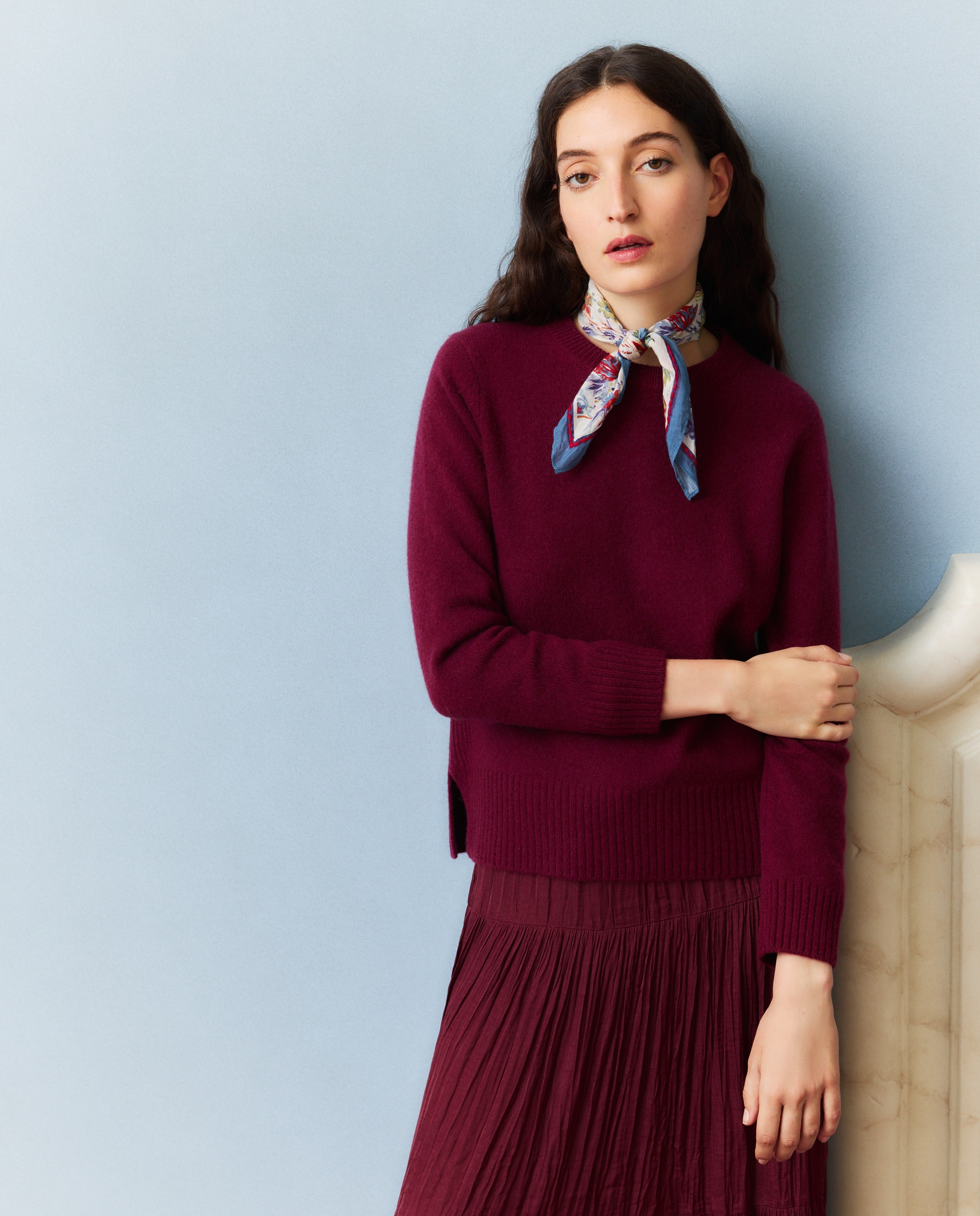 Jersey lana de mujer - Southern Cotton - Burdeos Burdeos-1