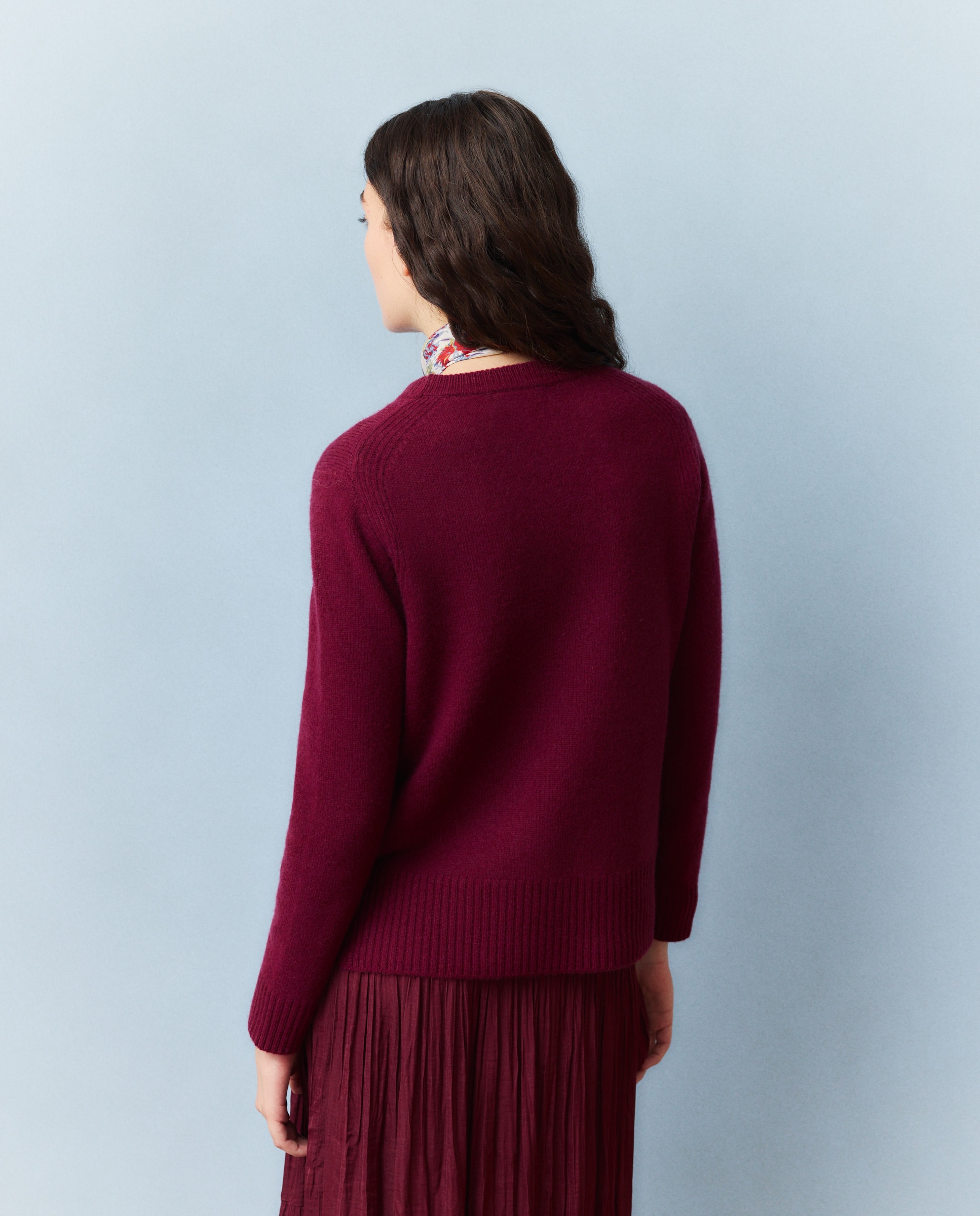 Jersey lana de mujer - Southern Cotton - Burdeos Burdeos-3