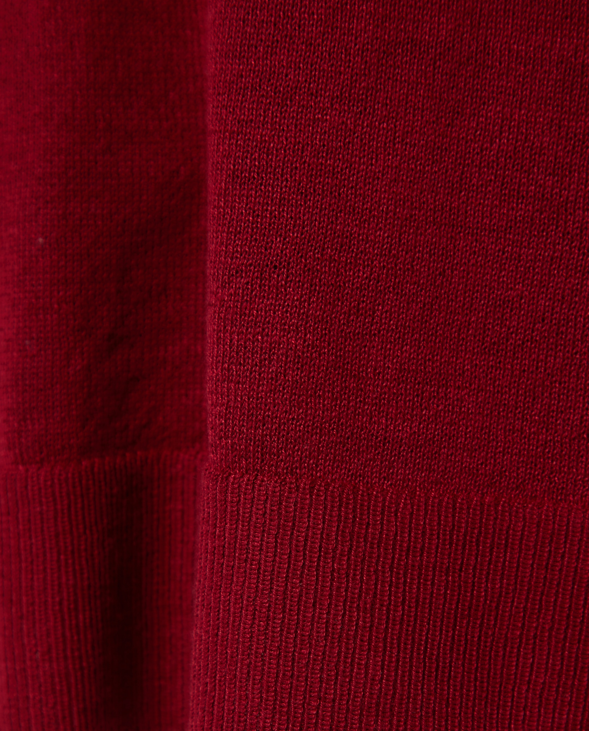 Camisola de Malha Básica com Decote Redondo 600 Vermelho-5