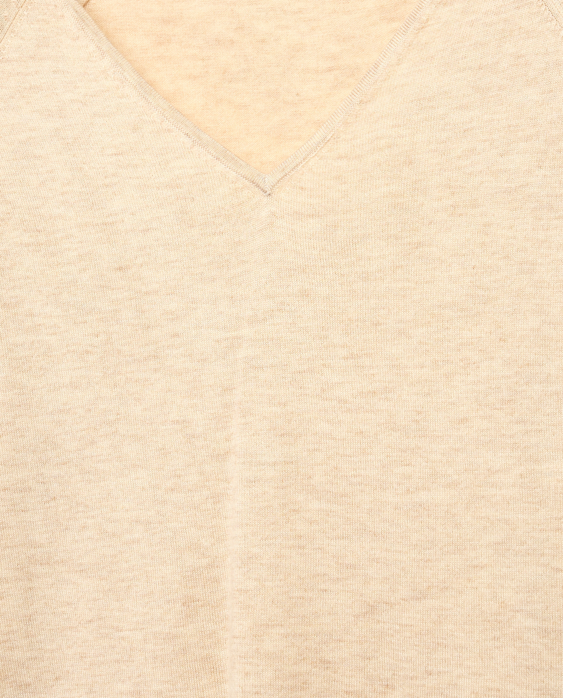 Jersey de mujer cuello pico - Southern Cotton - Beige Beige-5