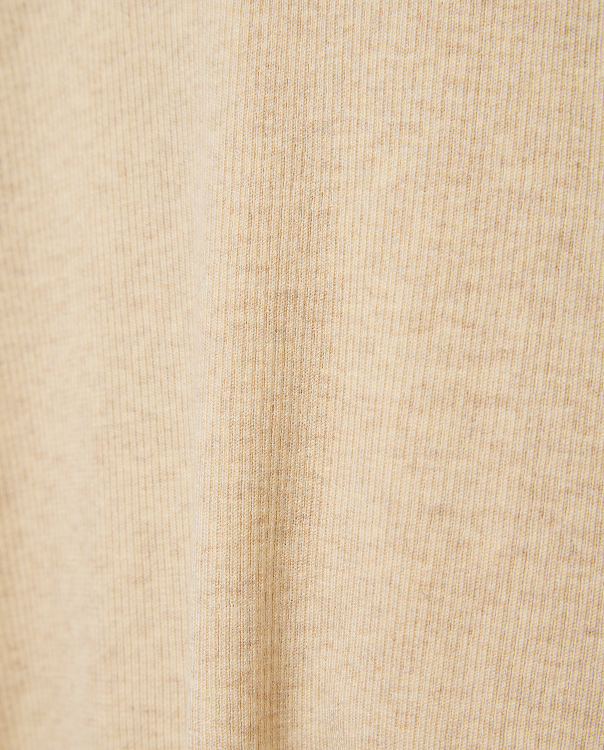 Camisola de malha de mulher com gola perkins Bege-3