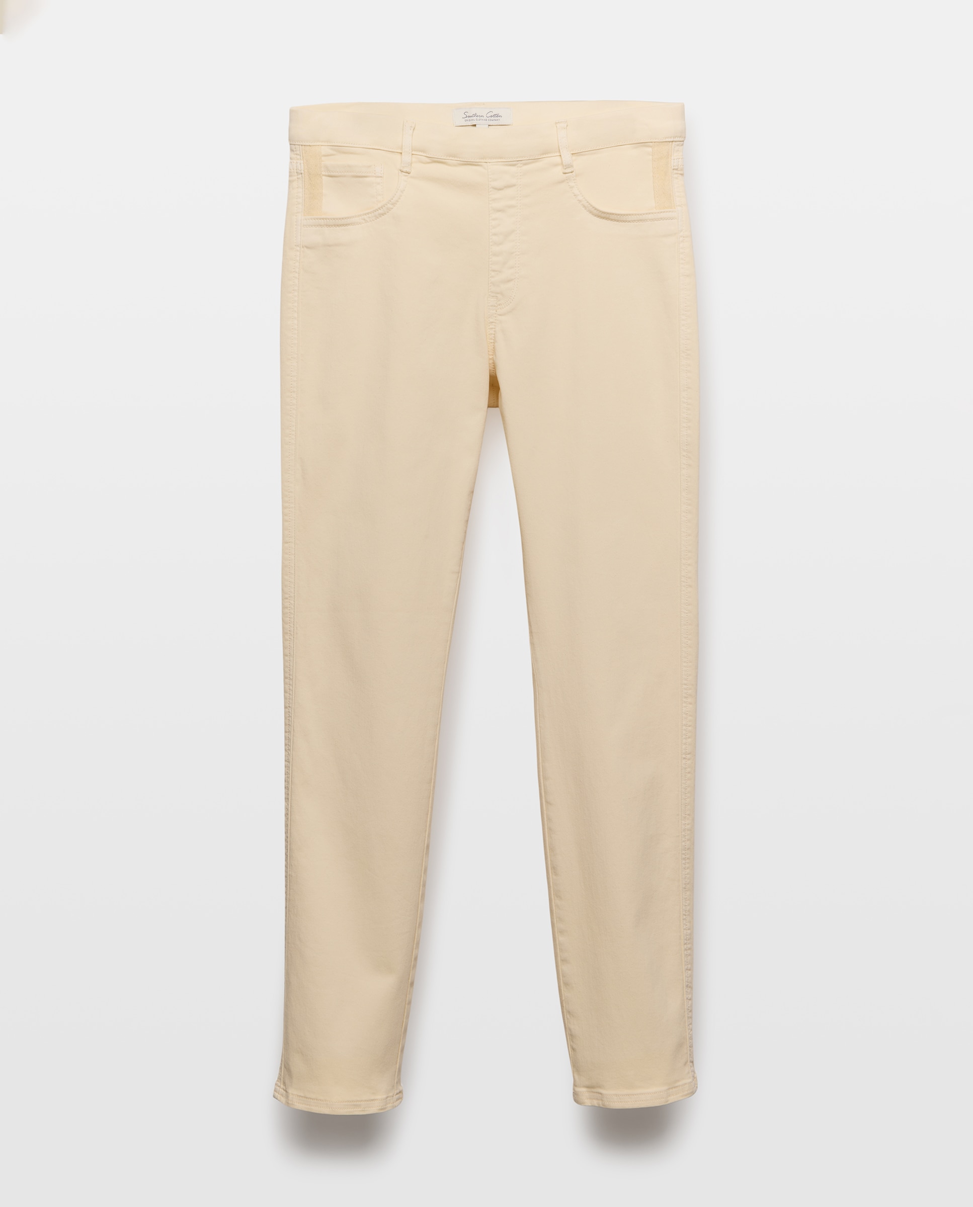 Jegging de mujer en color recto - Southern Cotton - Blanco roto Blanco roto-4