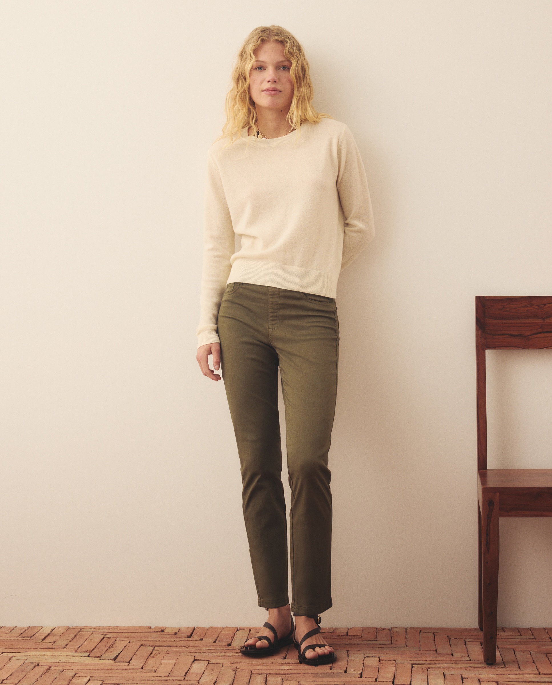 Jegging de mujer en color recto - Southern Cotton - 520 Kaki 520 Kaki-1